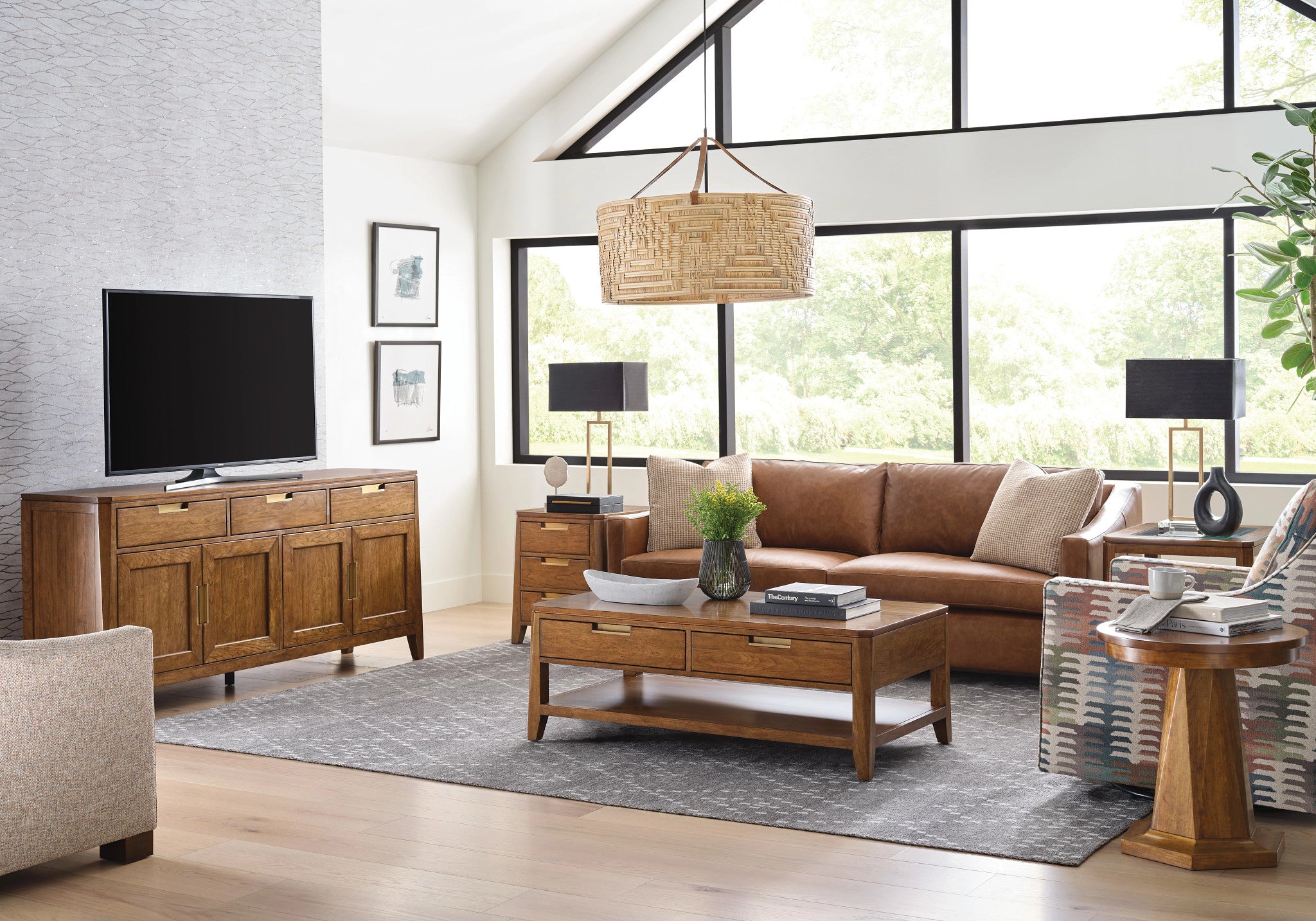 Kincaid Furniture Aspire Profile Rectangular Coffee Table in Aspire Cherry/Champagne