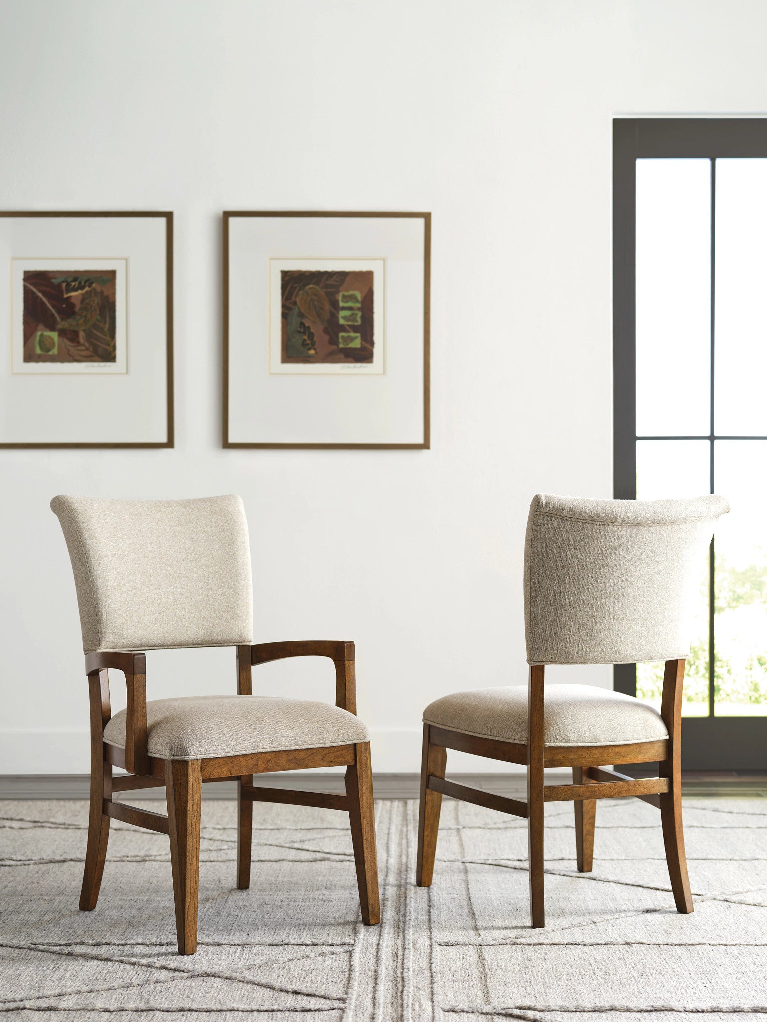 Kincaid Furniture Aspire Contour Upholstered Side Chair in Aspire Cherry