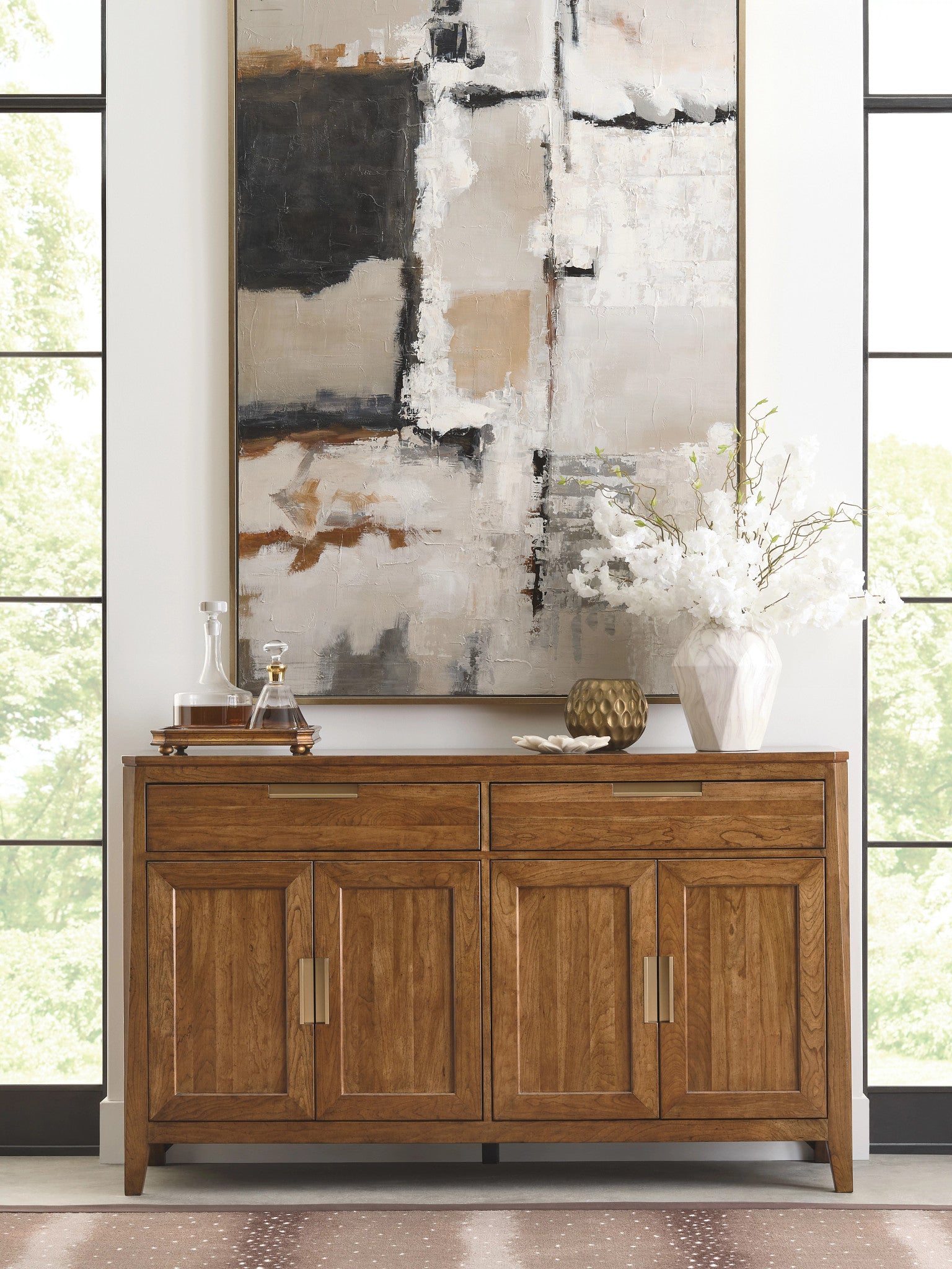Kincaid Furniture Aspire Preface Cabinet in Aspire Cherry/Champagne