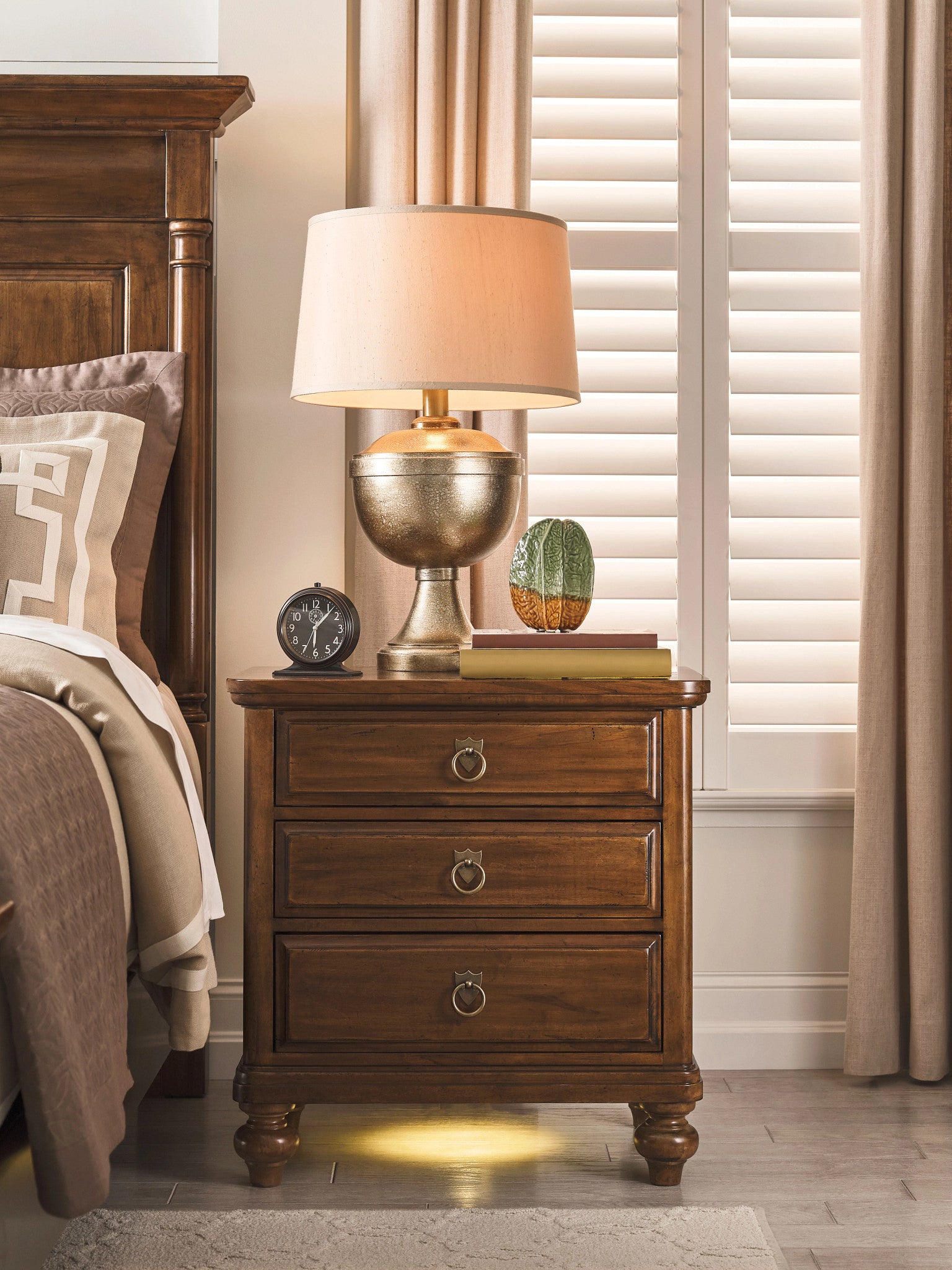 Kincaid Furniture Bridgetown Harrison Nightstand in Heritage Maple