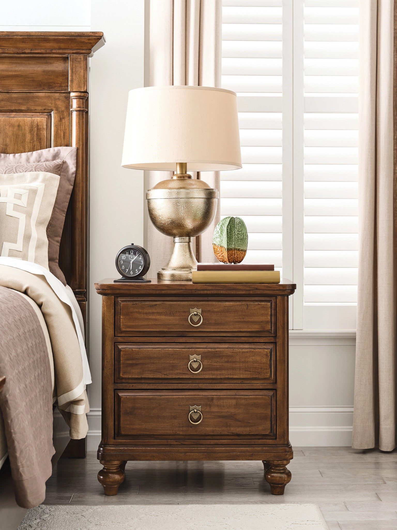 Kincaid Furniture Bridgetown Harrison Nightstand in Heritage Maple