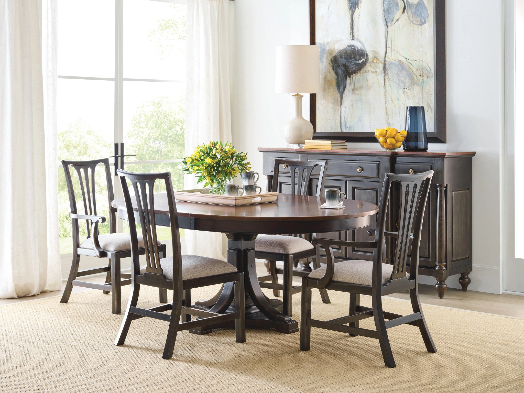 Kincaid Furniture Bridgetown Fitts Arm Chair in Bridgetown Black