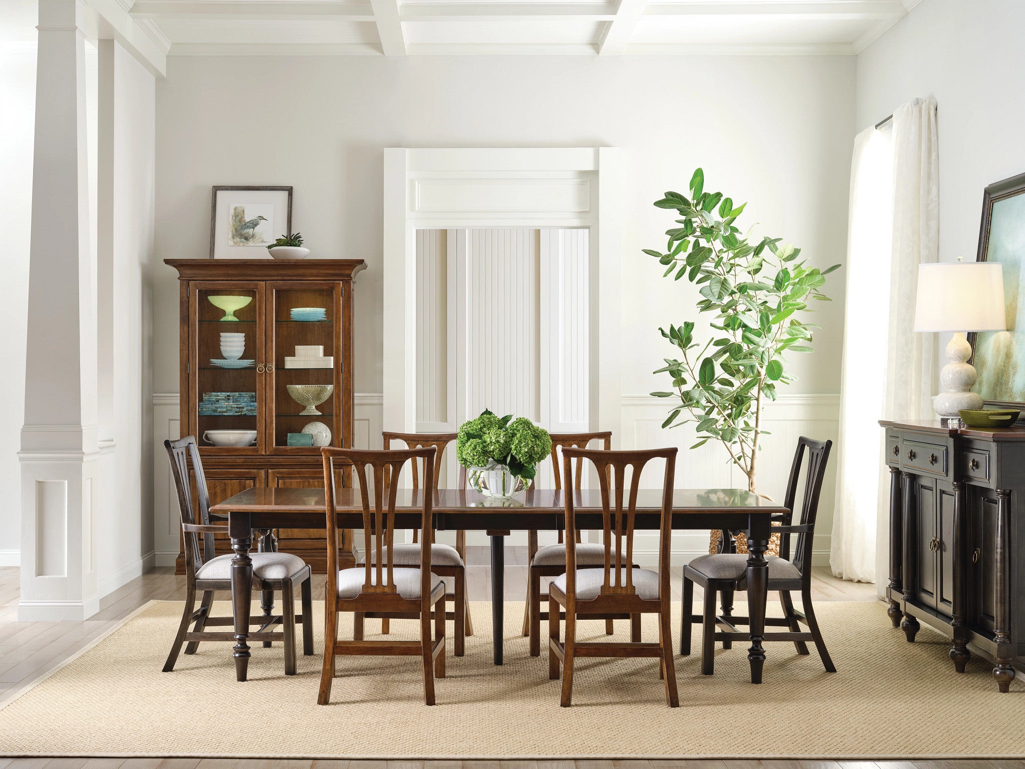 Kincaid Furniture Bridgetown Fitts Side Chair in Heritage Maple