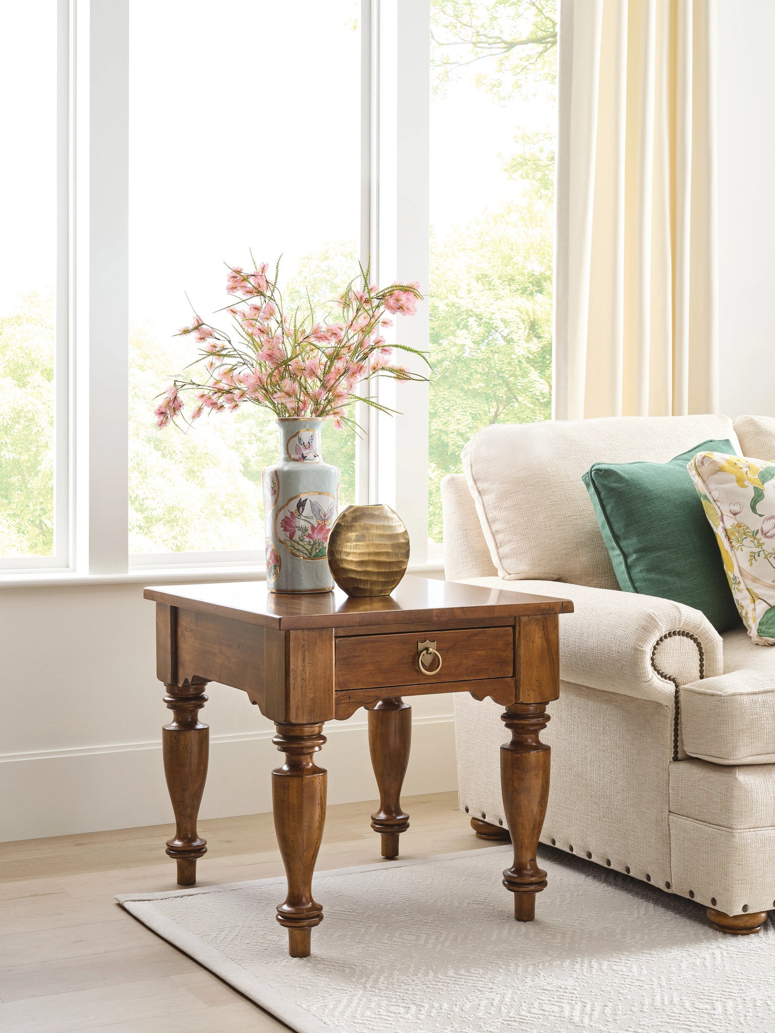 Kincaid Furniture Bridgetown Kitridge End Table in Heritage Maple
