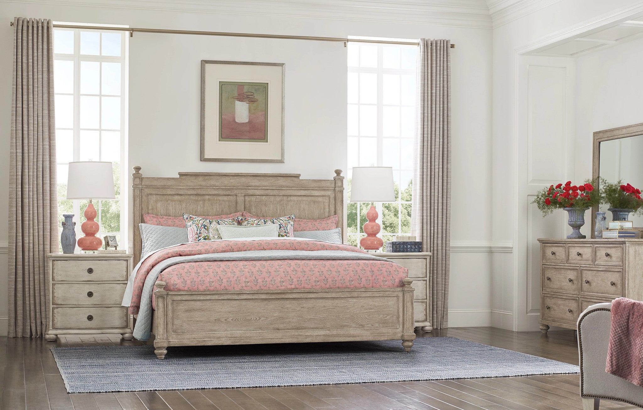 American Drew Cambric Miriam Six Drawer Dresser  in Breve