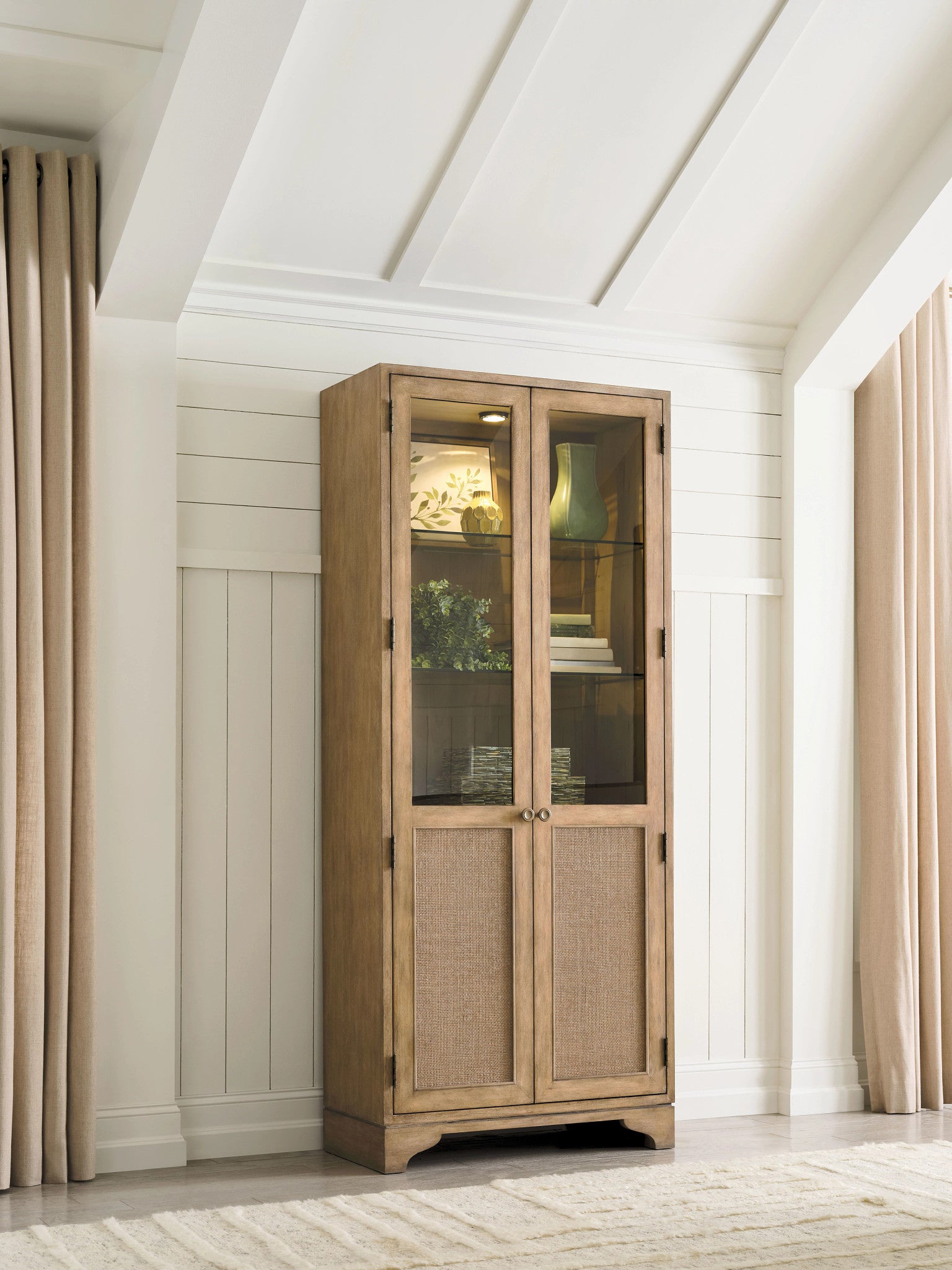 American Drew Chastain Westbridge Bookcase in Caramel