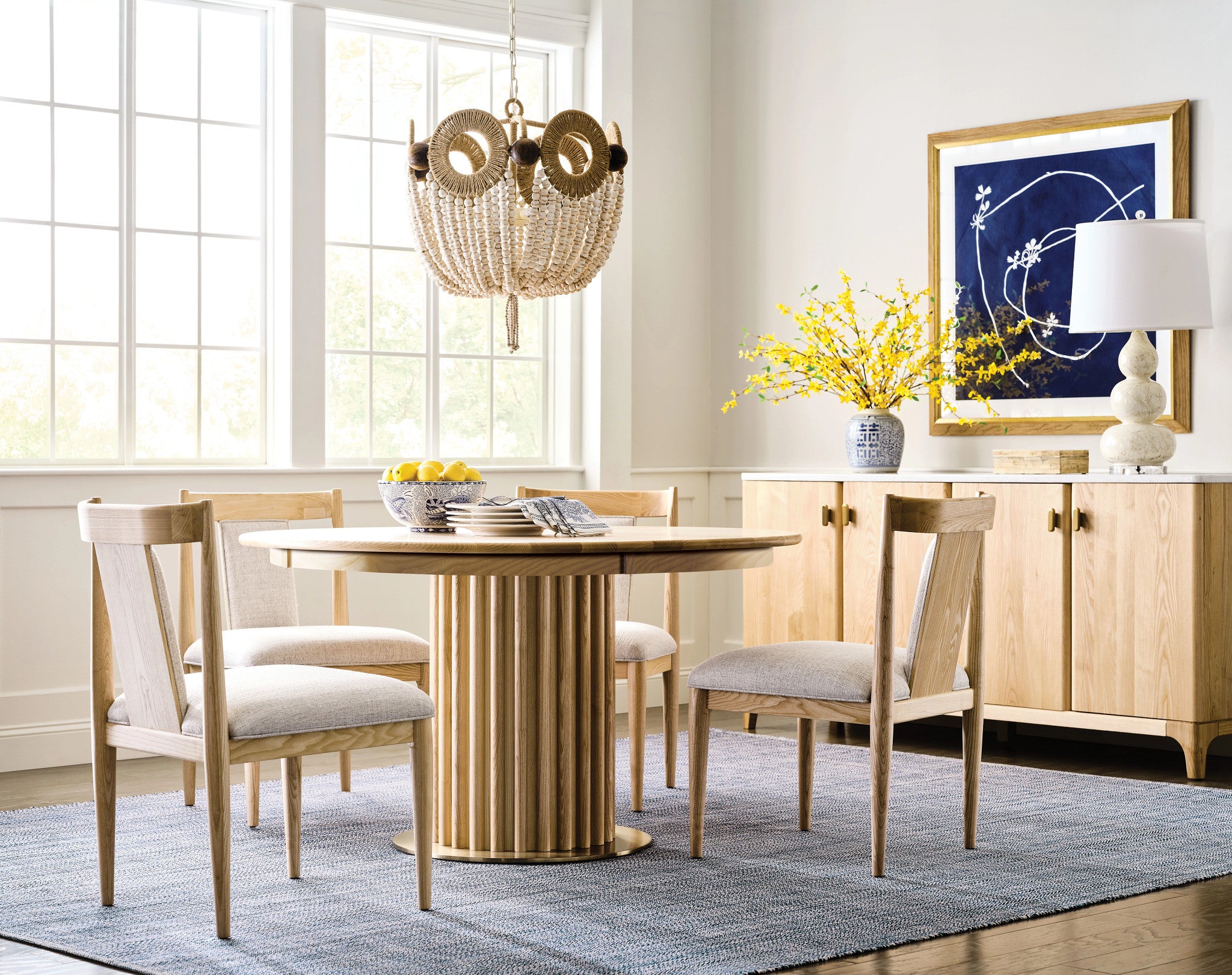 Kincaid Furniture Essence Highland Round Dining Table in Essence Ash