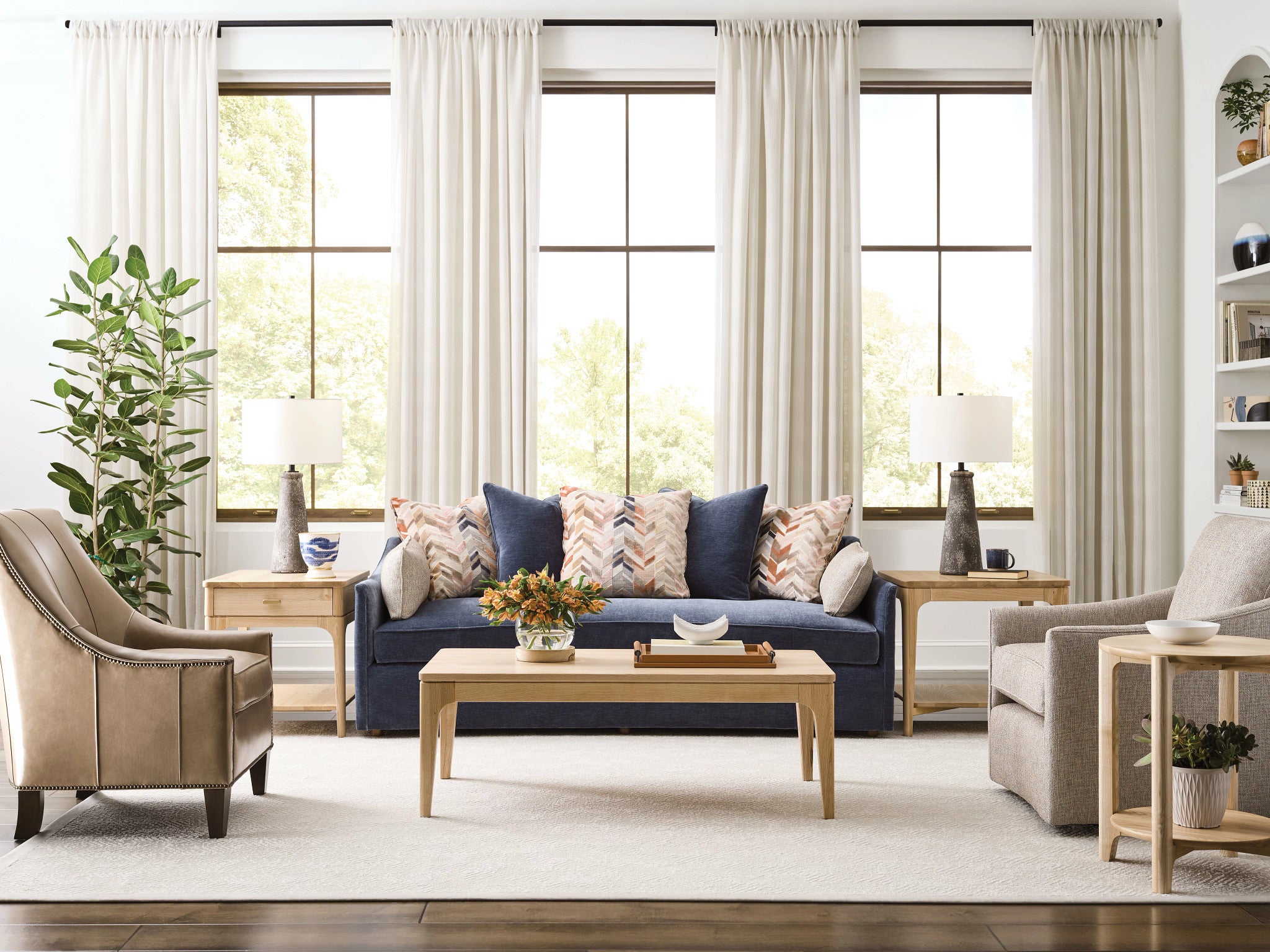 Kincaid Furniture Essence Newport Round End Table in Essence Ash
