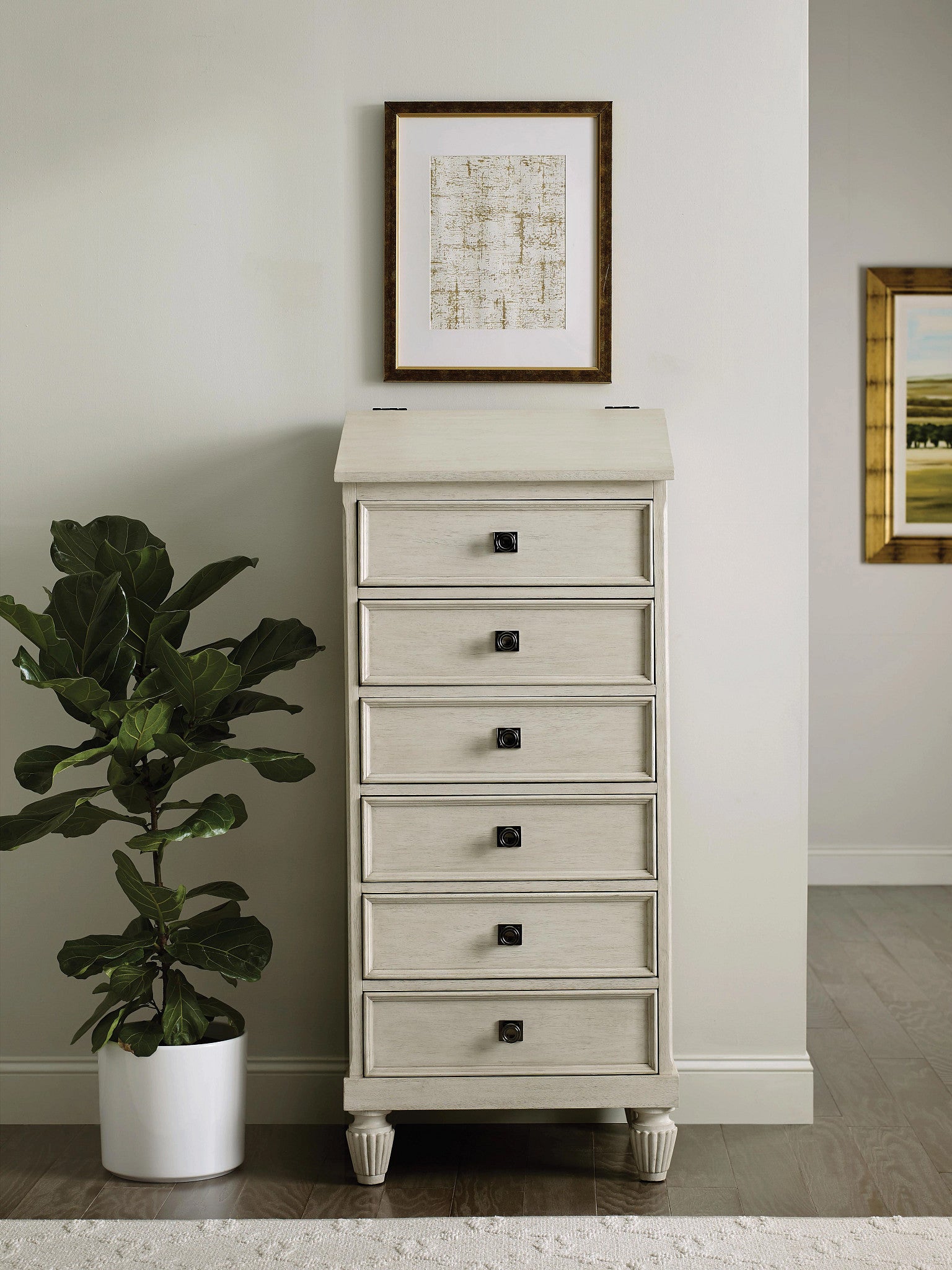 American Drew Grand Bay Rockport Semainier in Egret