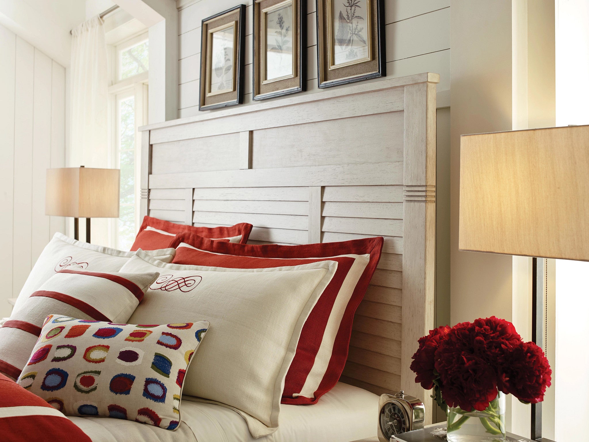 American Drew Grand Bay Acadia Panel Bed in Egret