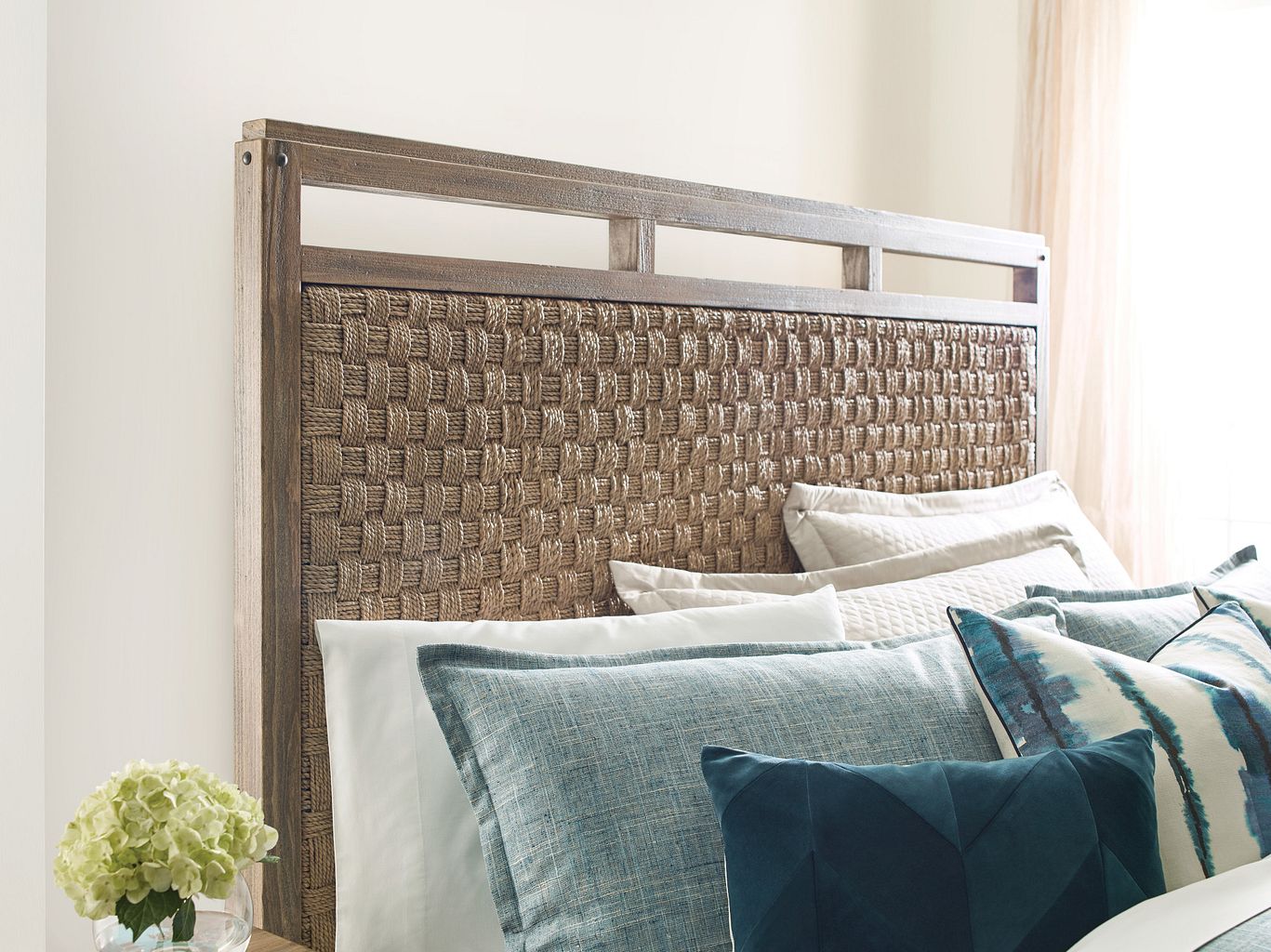 Kincaid Furniture Modern Forge Linden Panel Bed in Sandy Brown