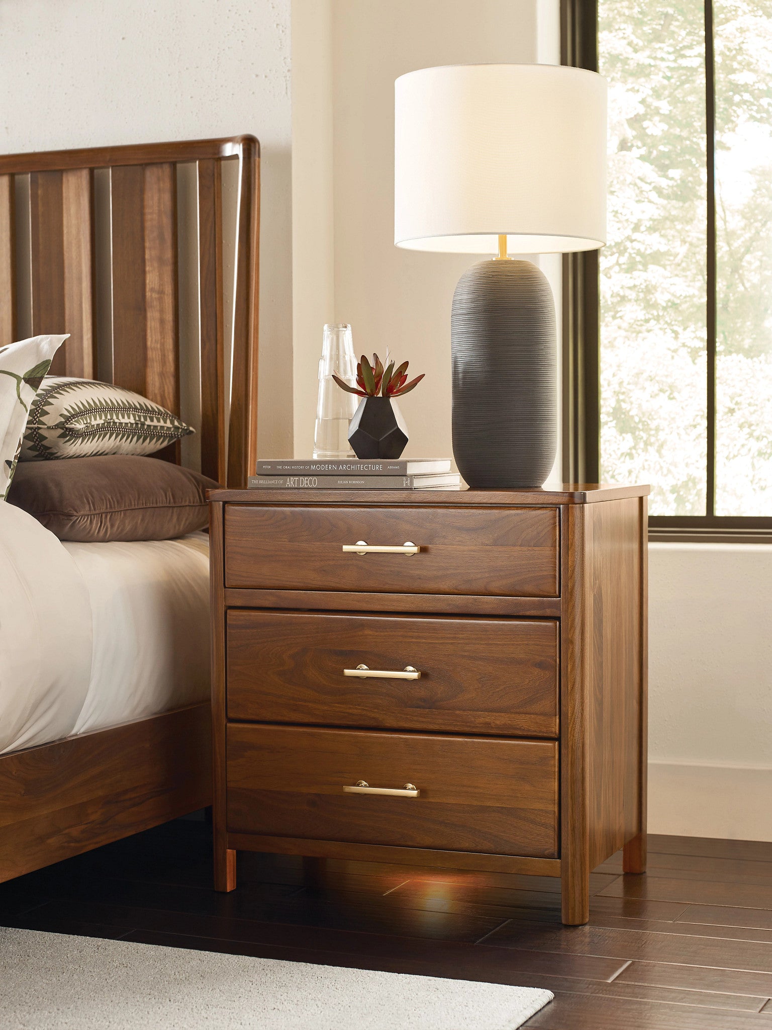 Kincaid Furniture Monogram Walnut Main Nightstand in Walnut