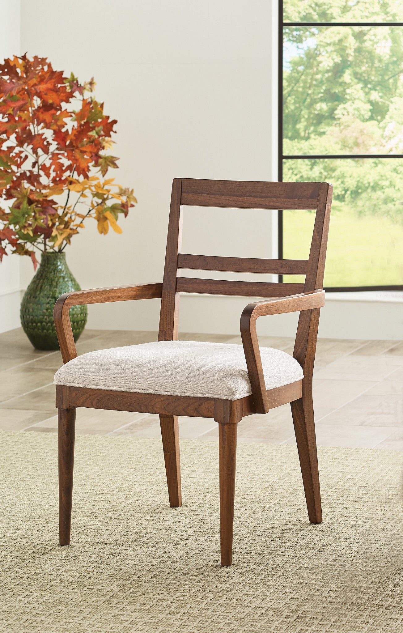 Kincaid Furniture Monogram Walnut Clubhouse Arm Chair in Walnut