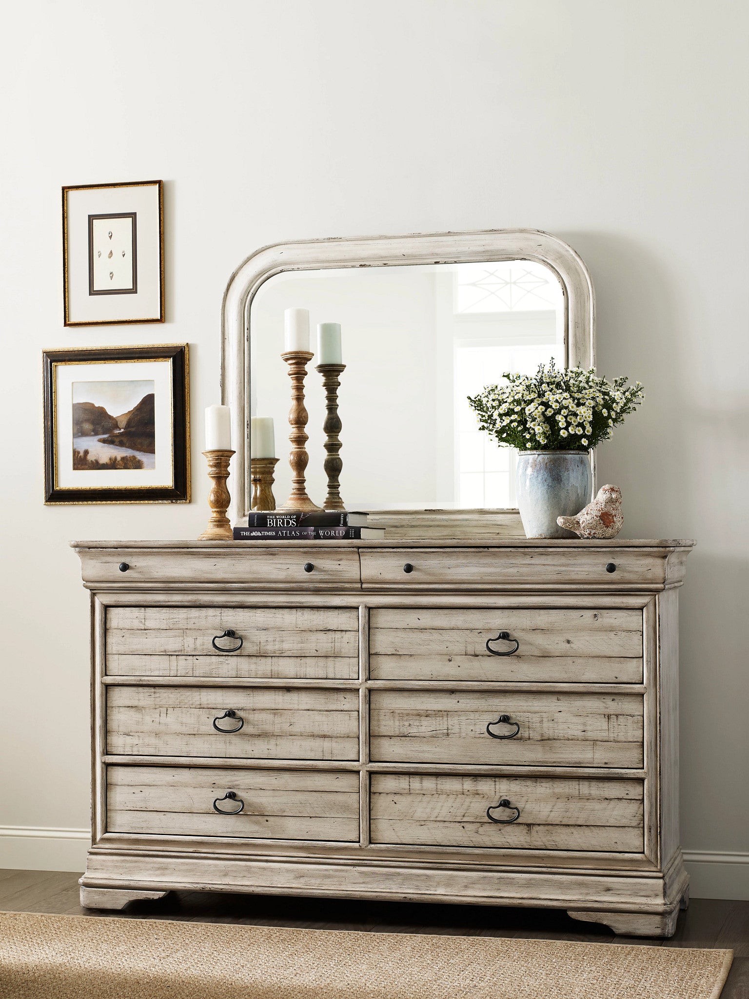 Kincaid Furniture Selwyn Whiteside Dresser in Cottage White