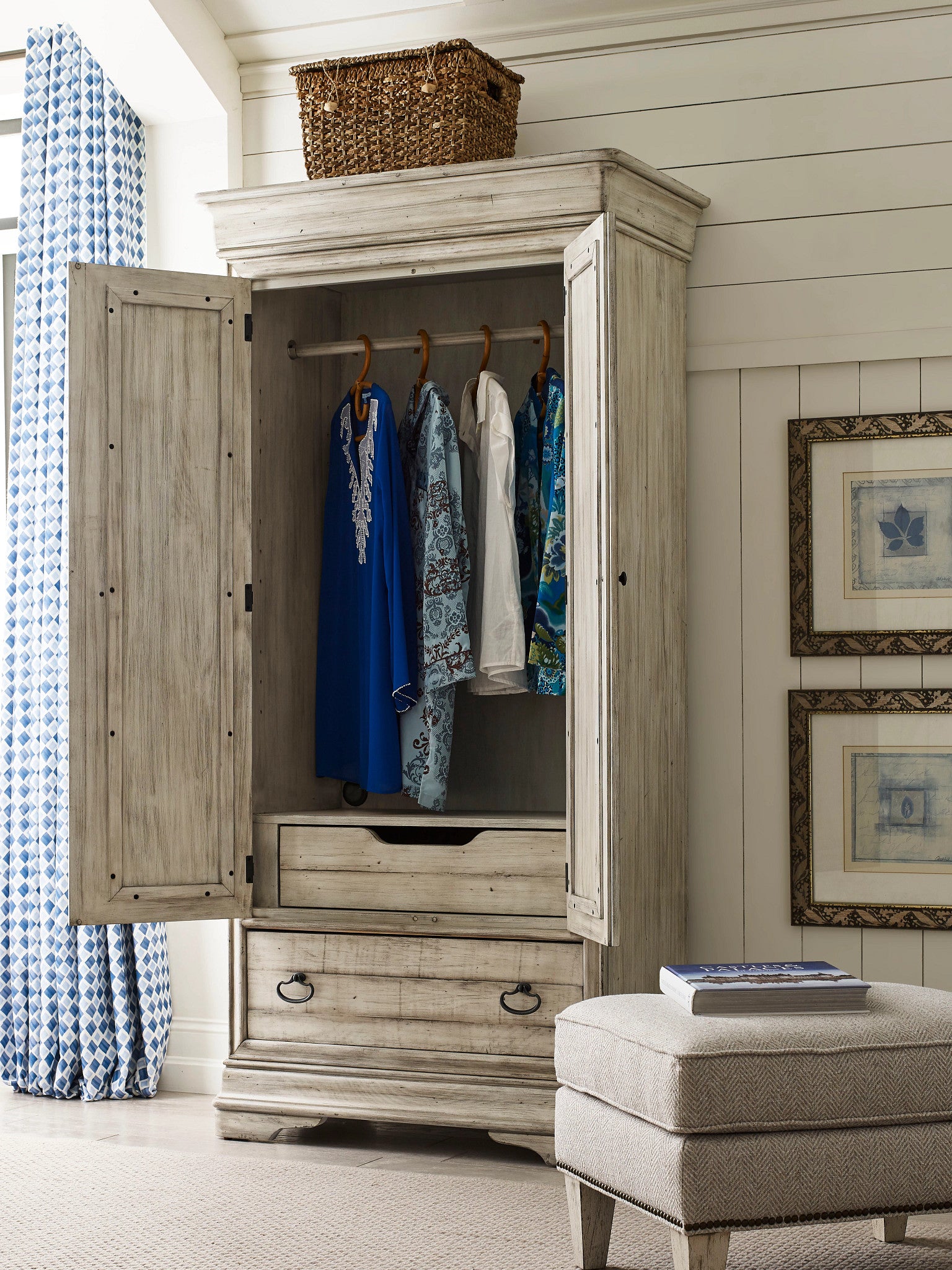 Kincaid Furniture Selwyn Bryant Armoire in Cottage White