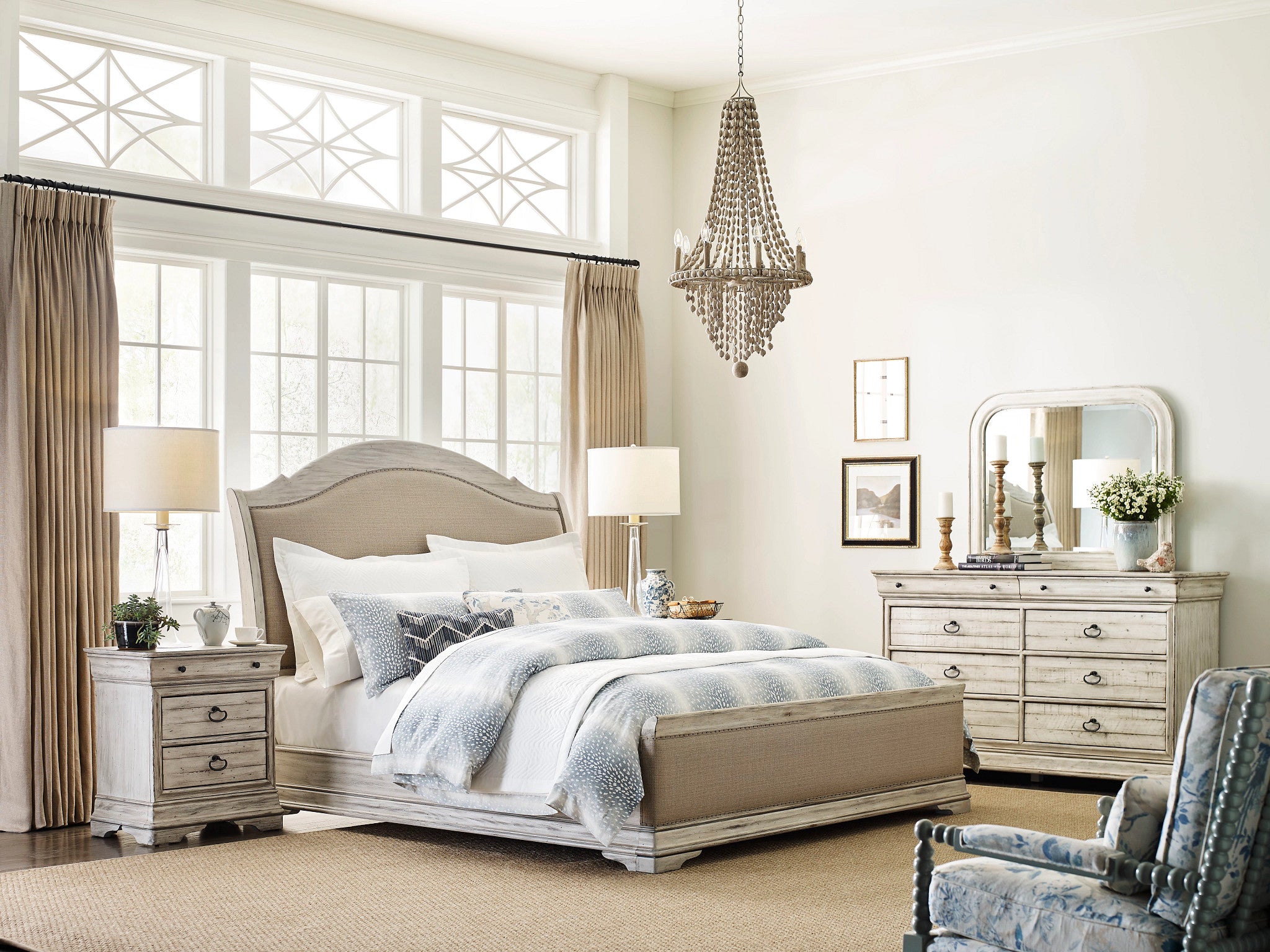 Kincaid Furniture Selwyn Parkland Nightstand in Cottage White