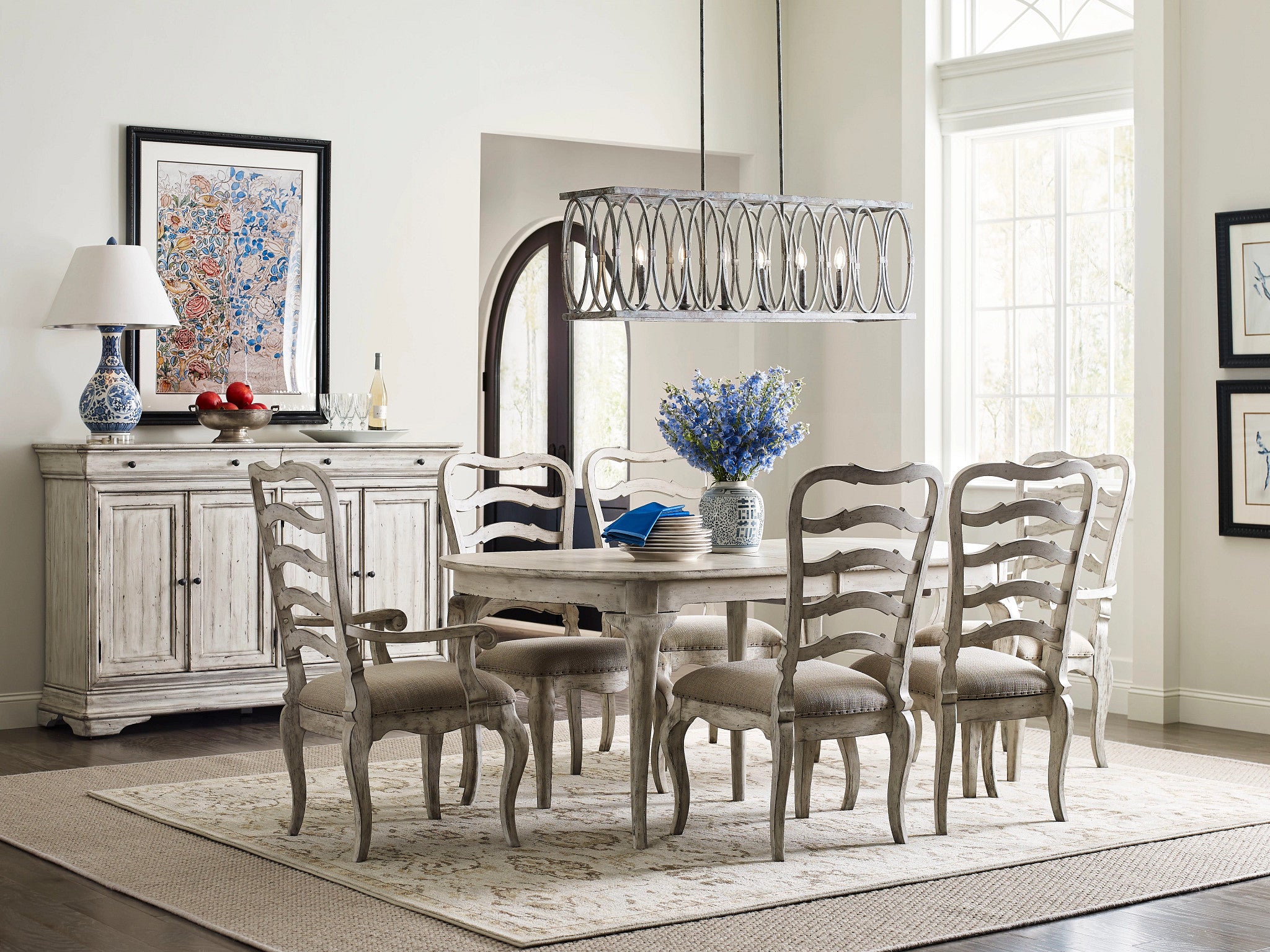 Kincaid Furniture Selwyn New Haven Leg Table in Cottage White
