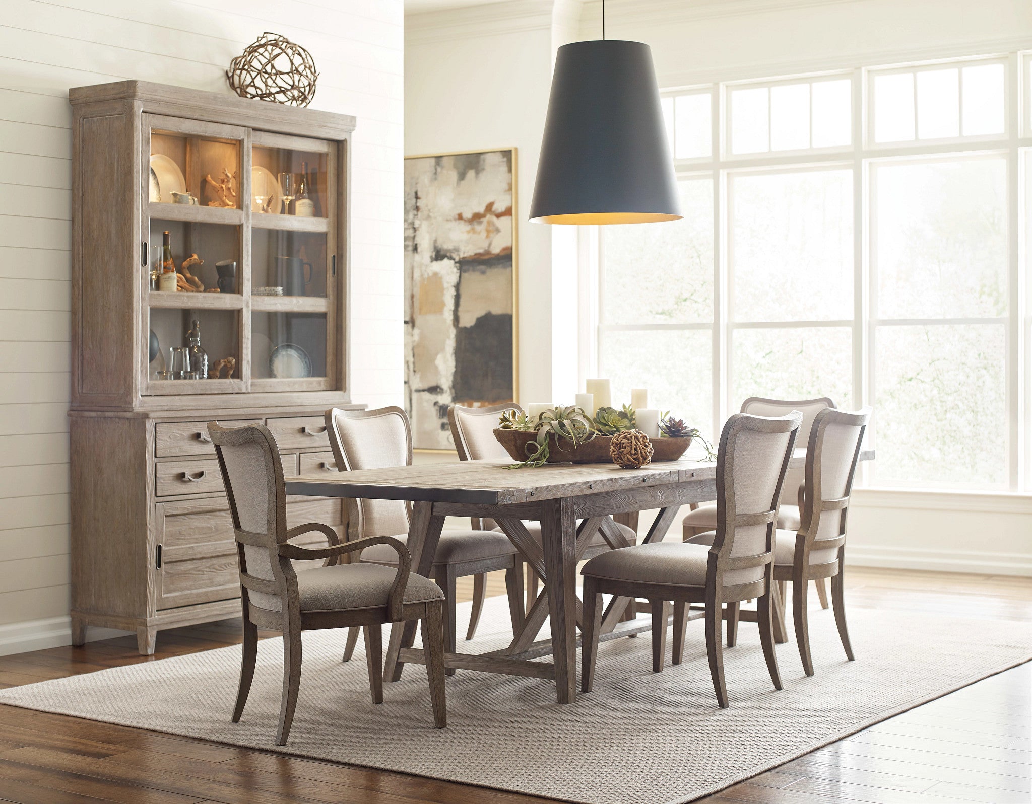 Kincaid Furniture Urban Cottage Merritt Uph Arm Chair in Harvest