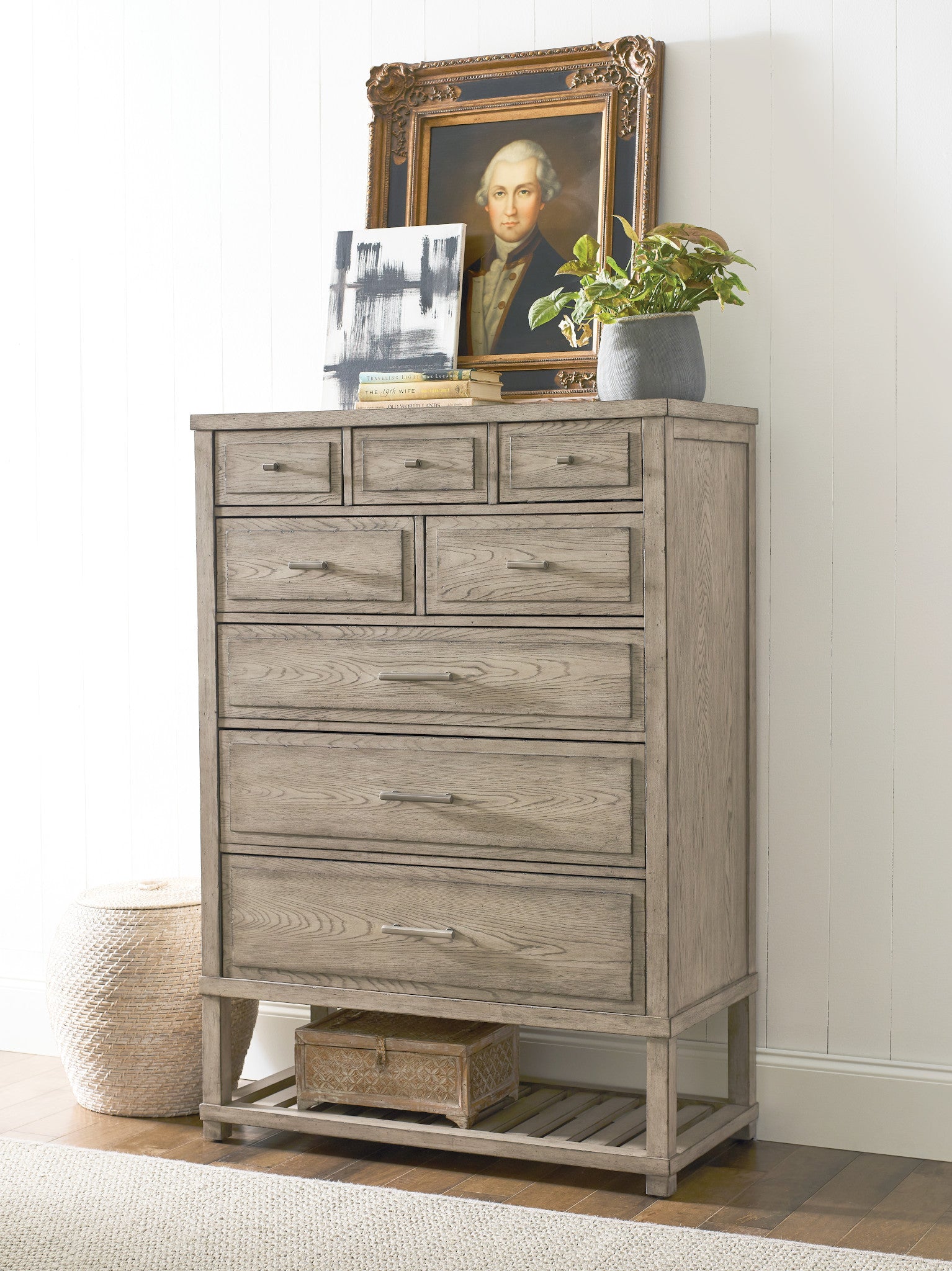 American Drew West Fork Greer Chest in Aged Taupe