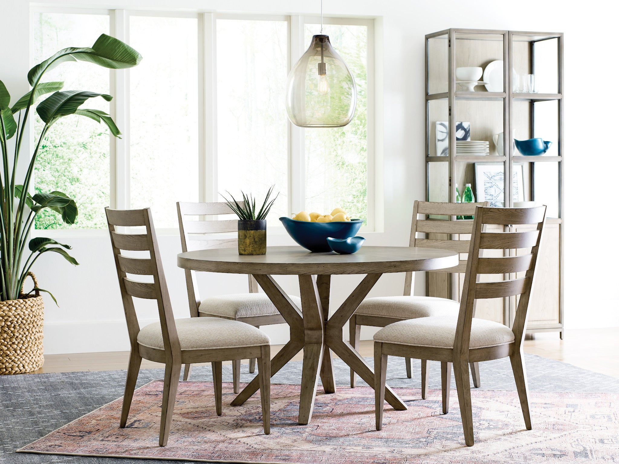 American Drew West Fork Brinkley Side Chair in Aged Taupe