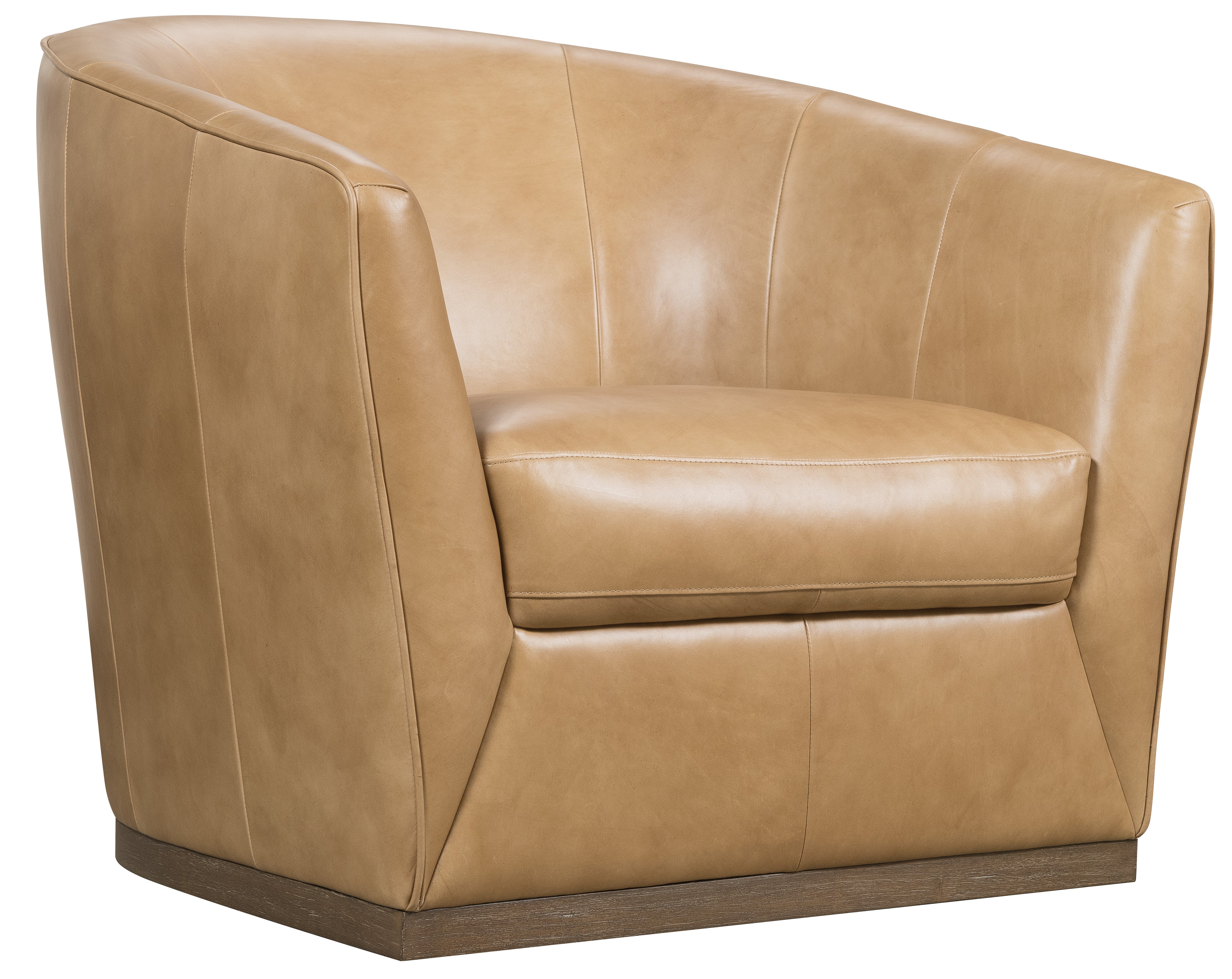 Hooker Furniture Fairfax Swivel Chair in Brown
