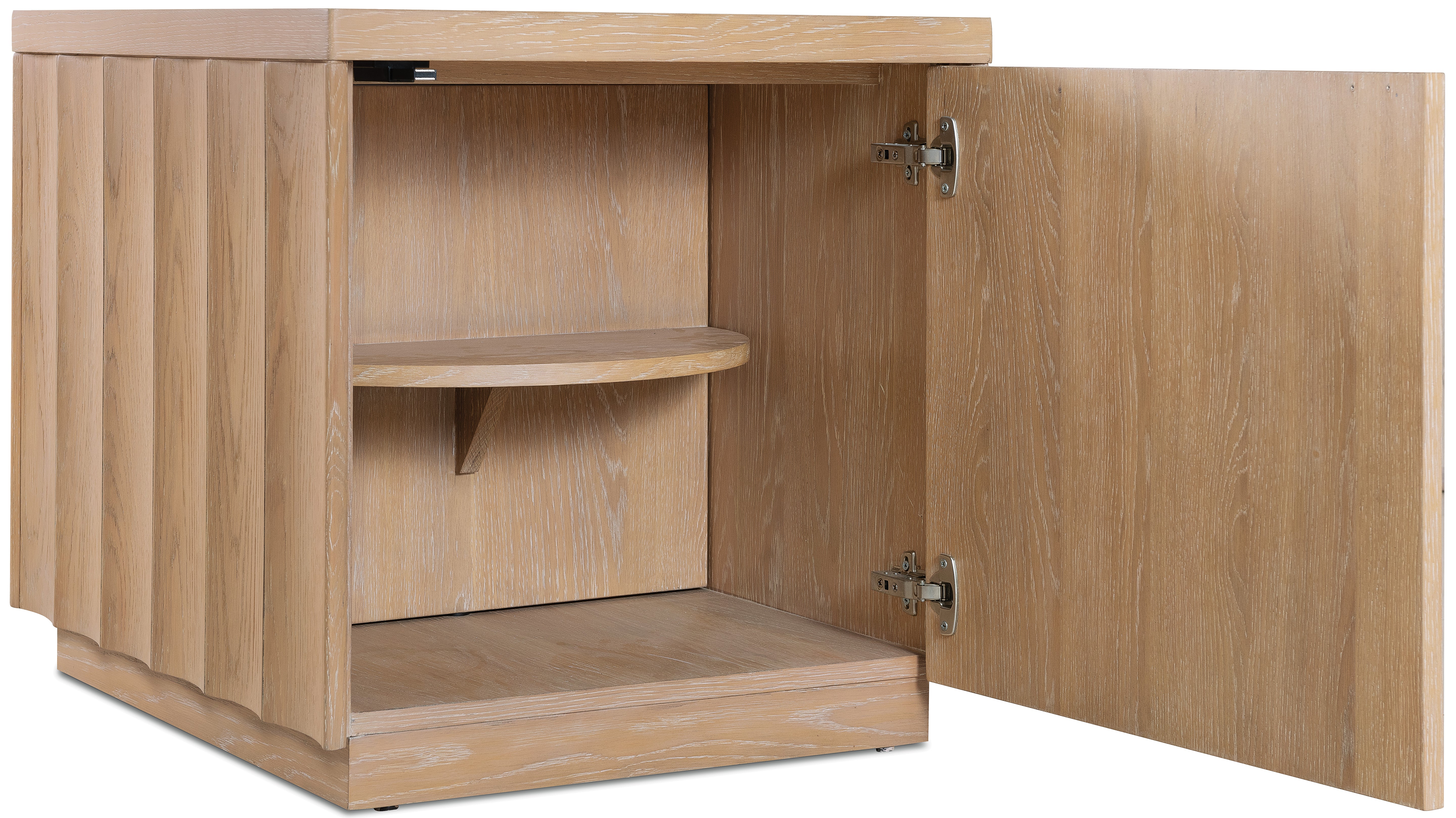 Hooker Furniture Commerce and Market Willow End Table in Light Wood