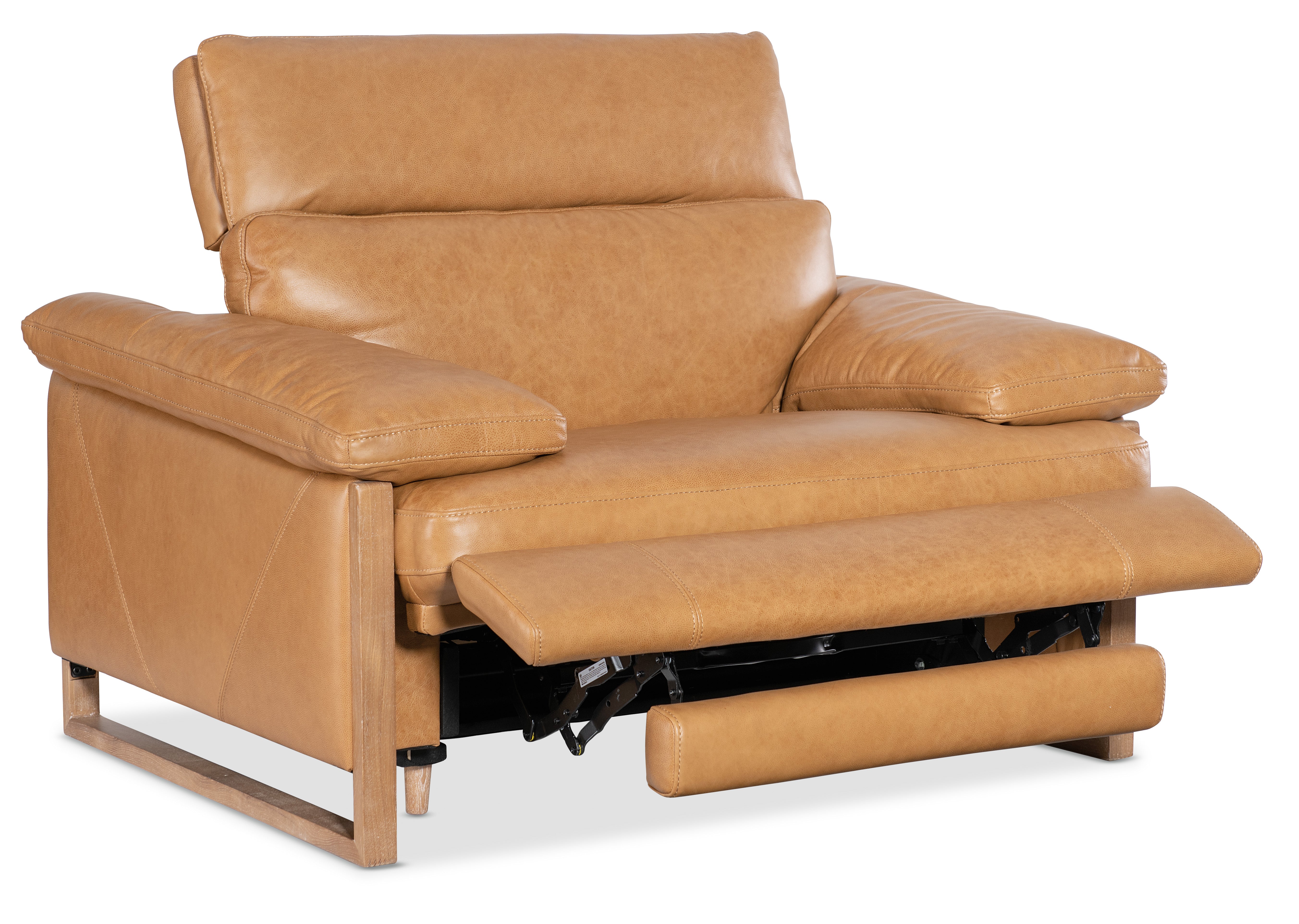 Hooker Furniture Jericho Power Recliner with Power Headrest in Brown