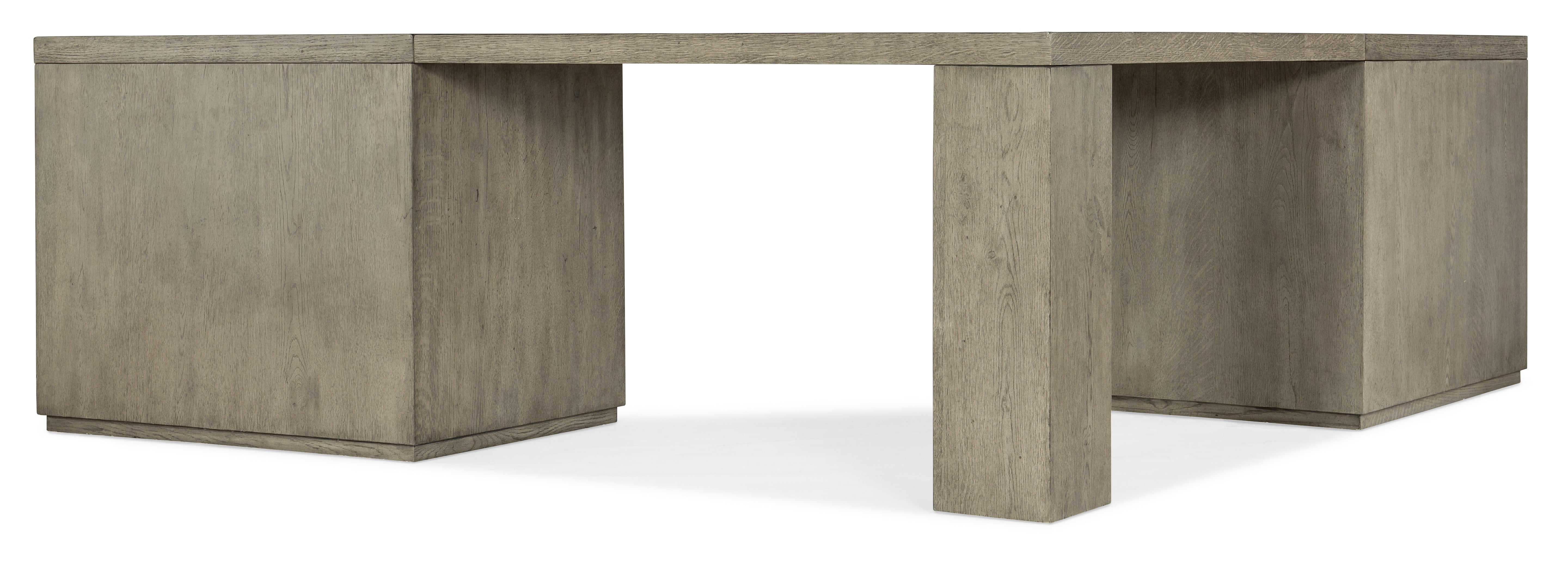 Hooker Furniture Linville Falls Corner Desk with Two Lateral Files