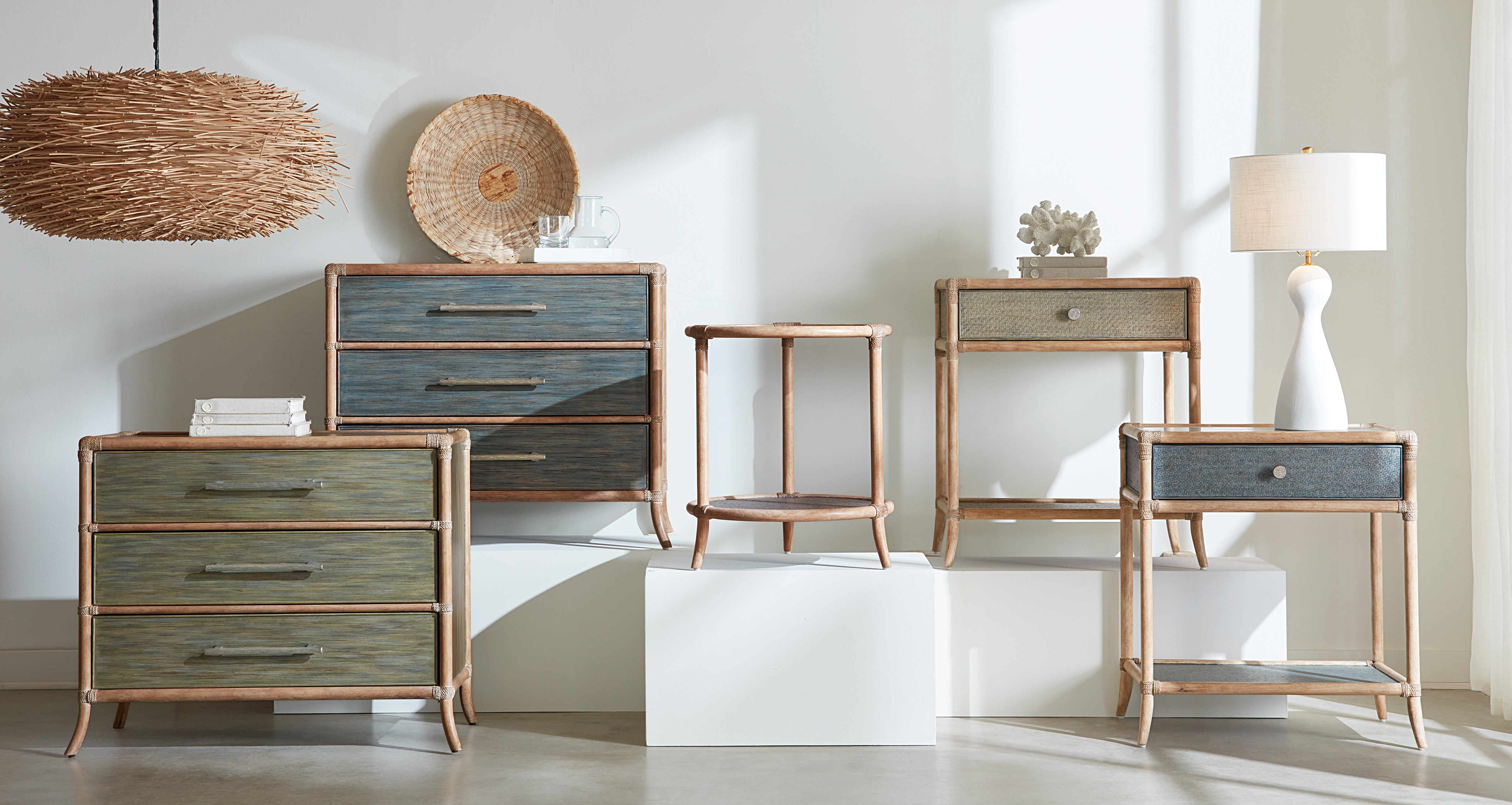 Hooker Furniture Retreat Pole Rattan Chest
