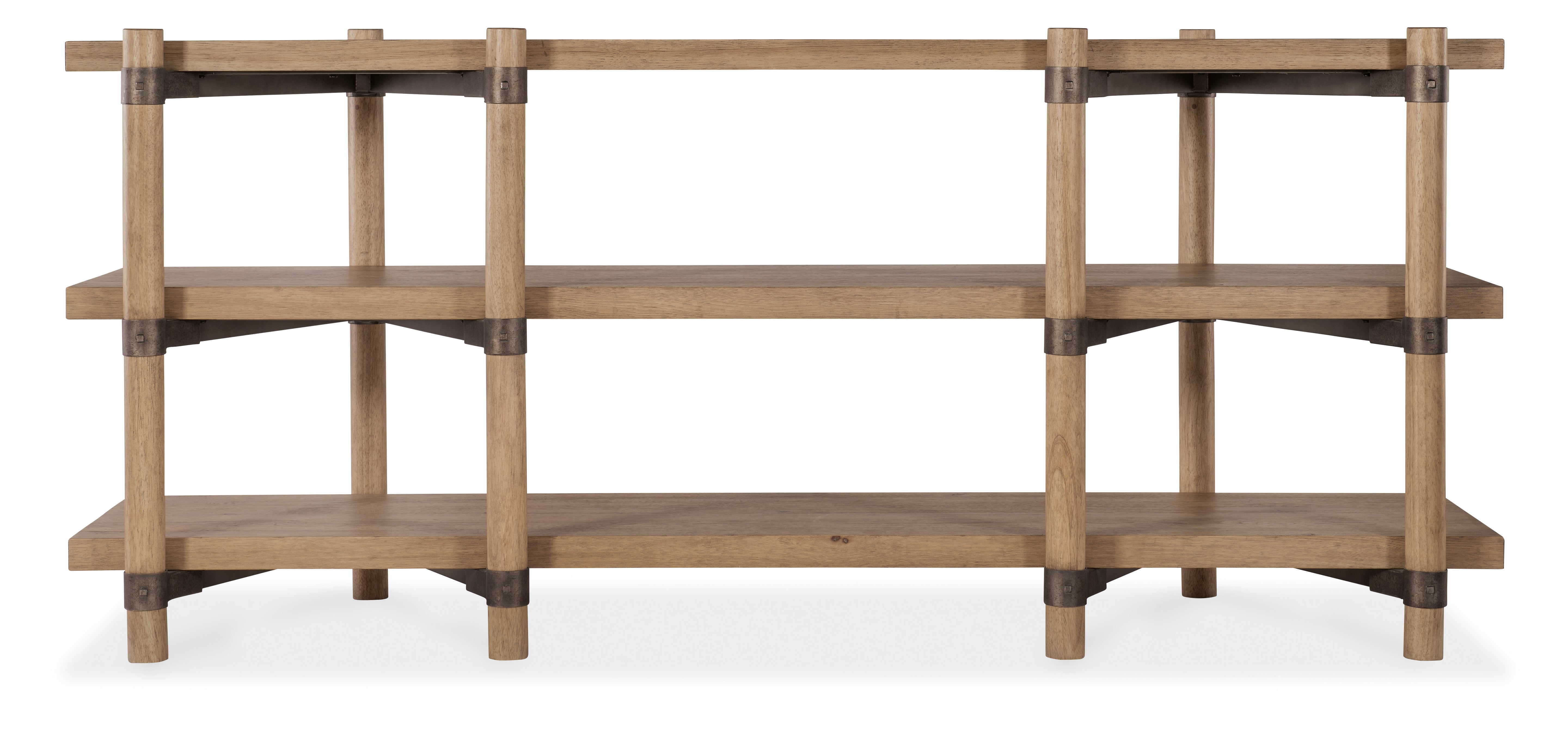 Hooker Furniture Vineyard Row Console in Light Wood