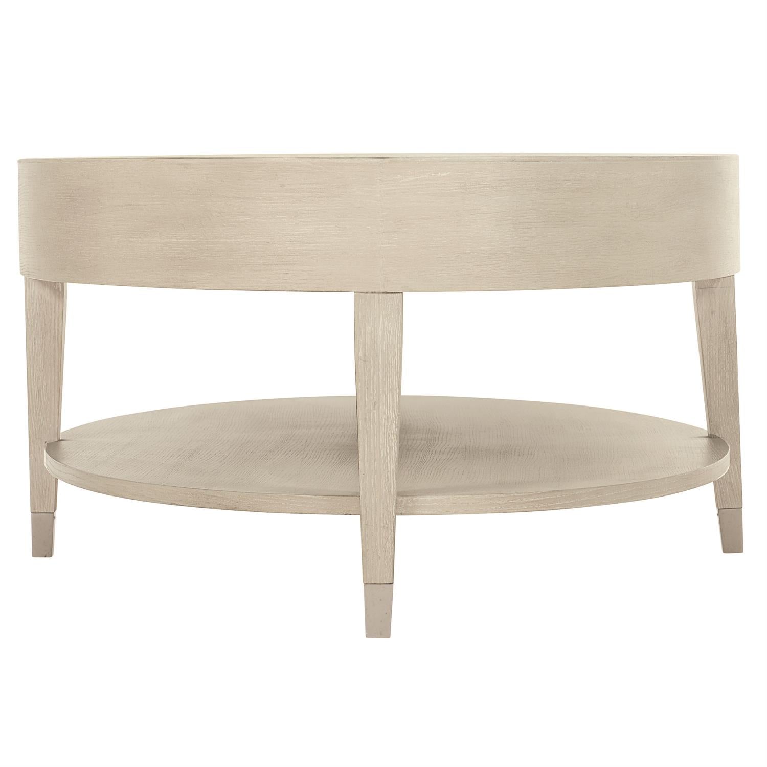 Bernhardt Furniture East Hampton Side Table in Cerused Linen