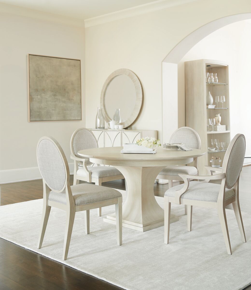 Bernhardt Furniture East Hampton Arm Chair in Cerused Linen