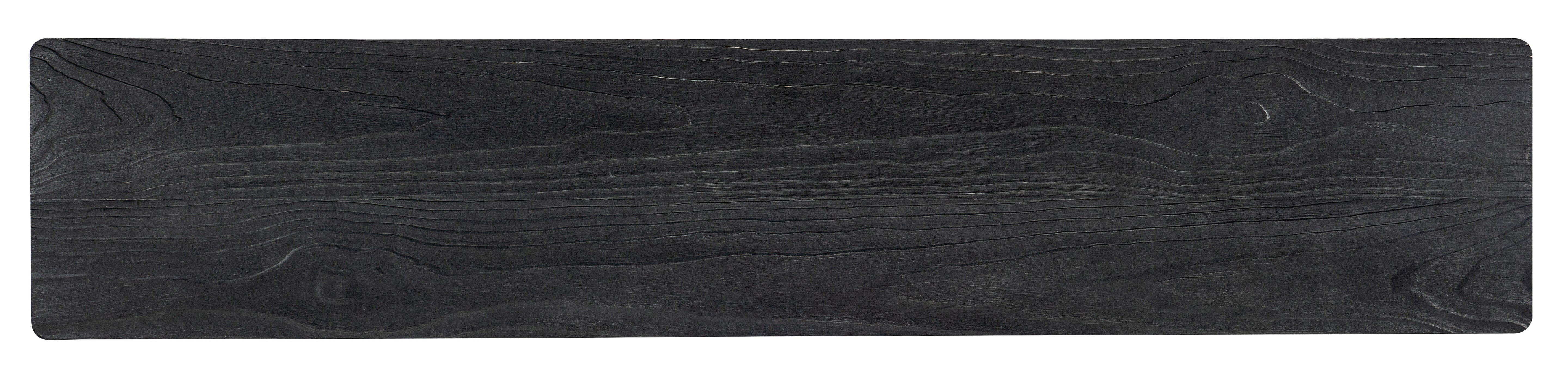Hooker Furniture Chapman Shou Sugi Ban Console Table in Black