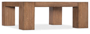 Hooker Furniture Commerce & Market Square Cocktail Table in Medium Wood