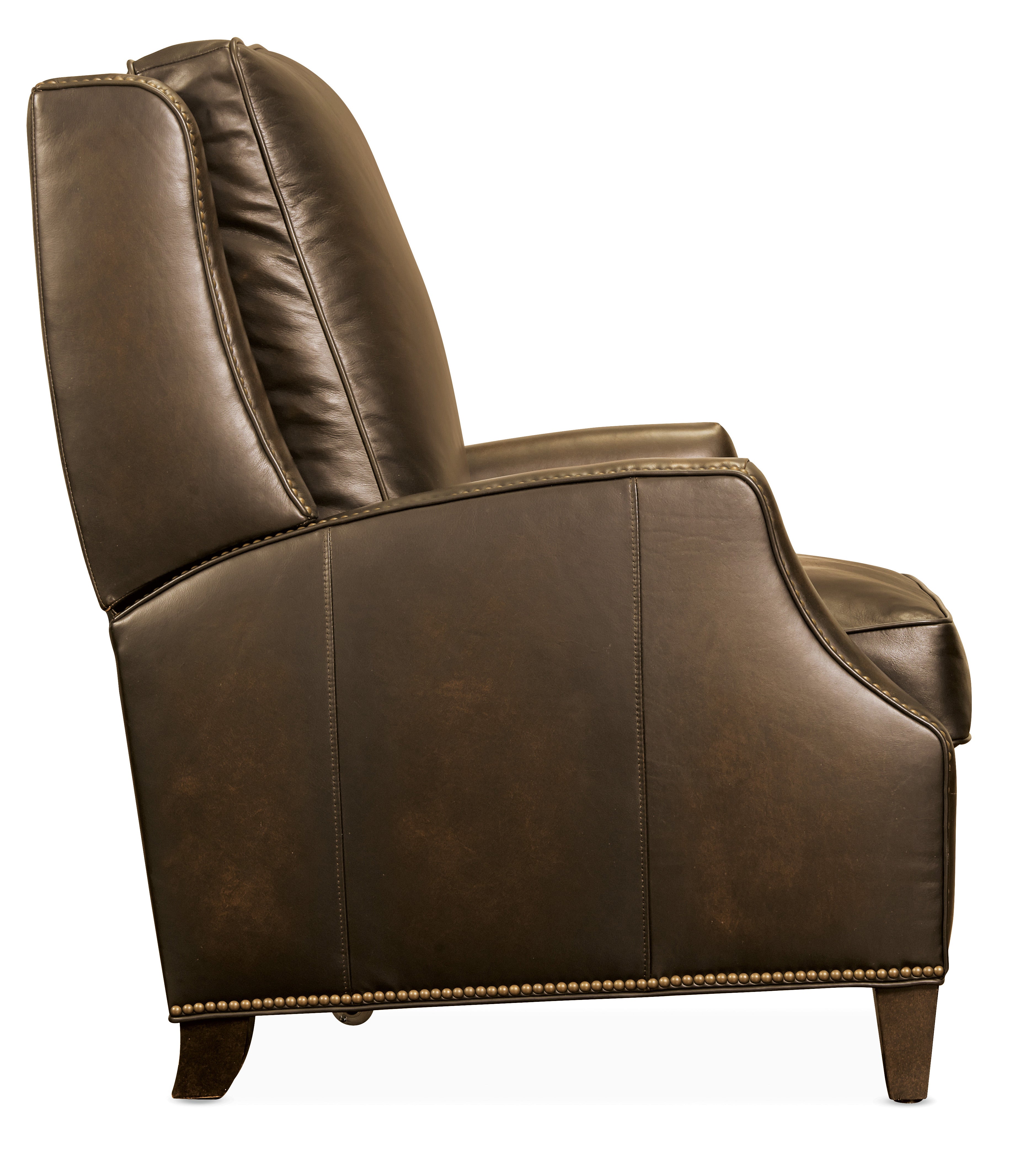 Hooker Furniture Kerley Manual Push Back Recliner in Brown