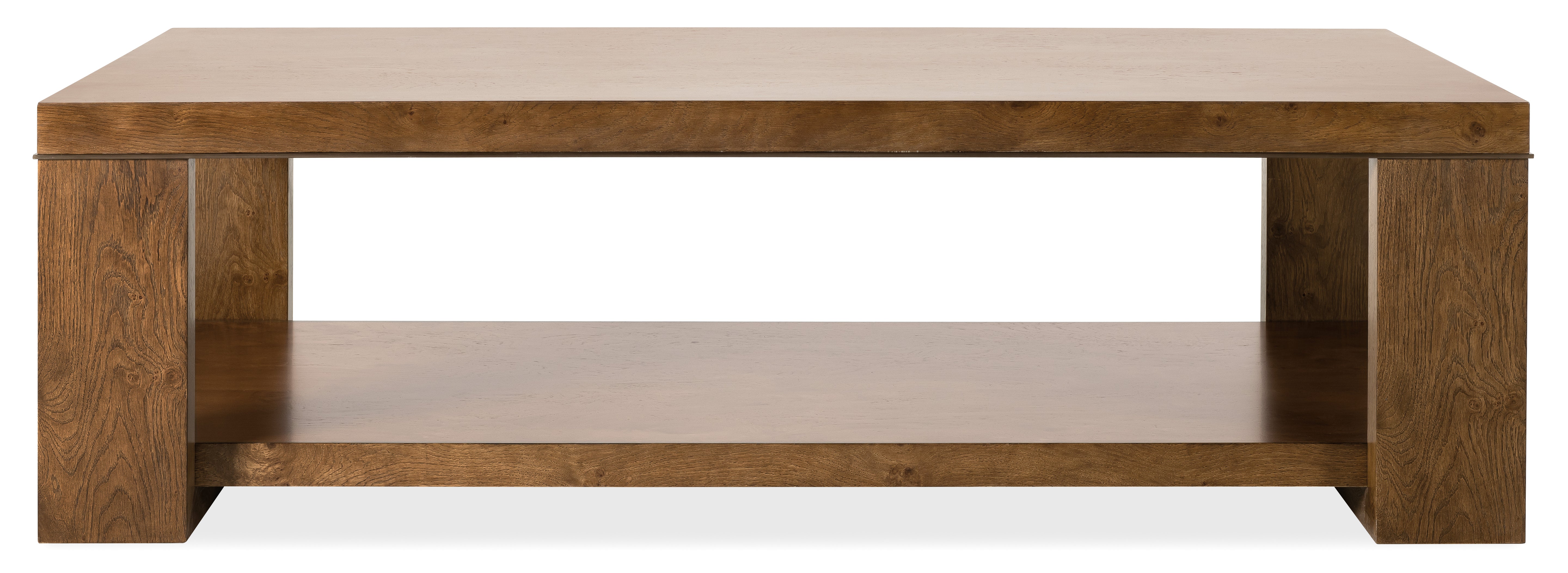 Hooker Furniture Melange Mulholland Rectangle Cocktail Table in Medium Wood