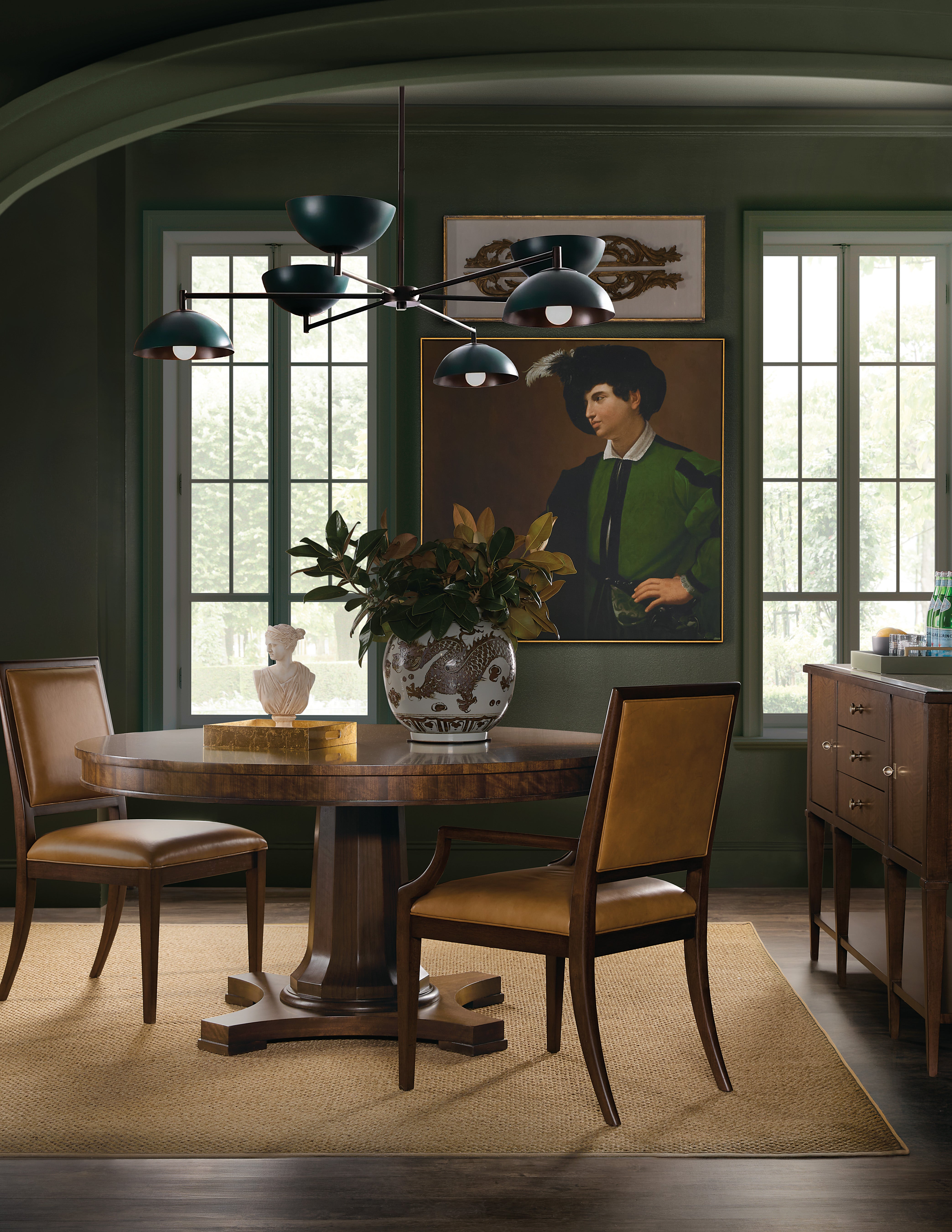 Hooker Furniture Archives leather Arm Chair
