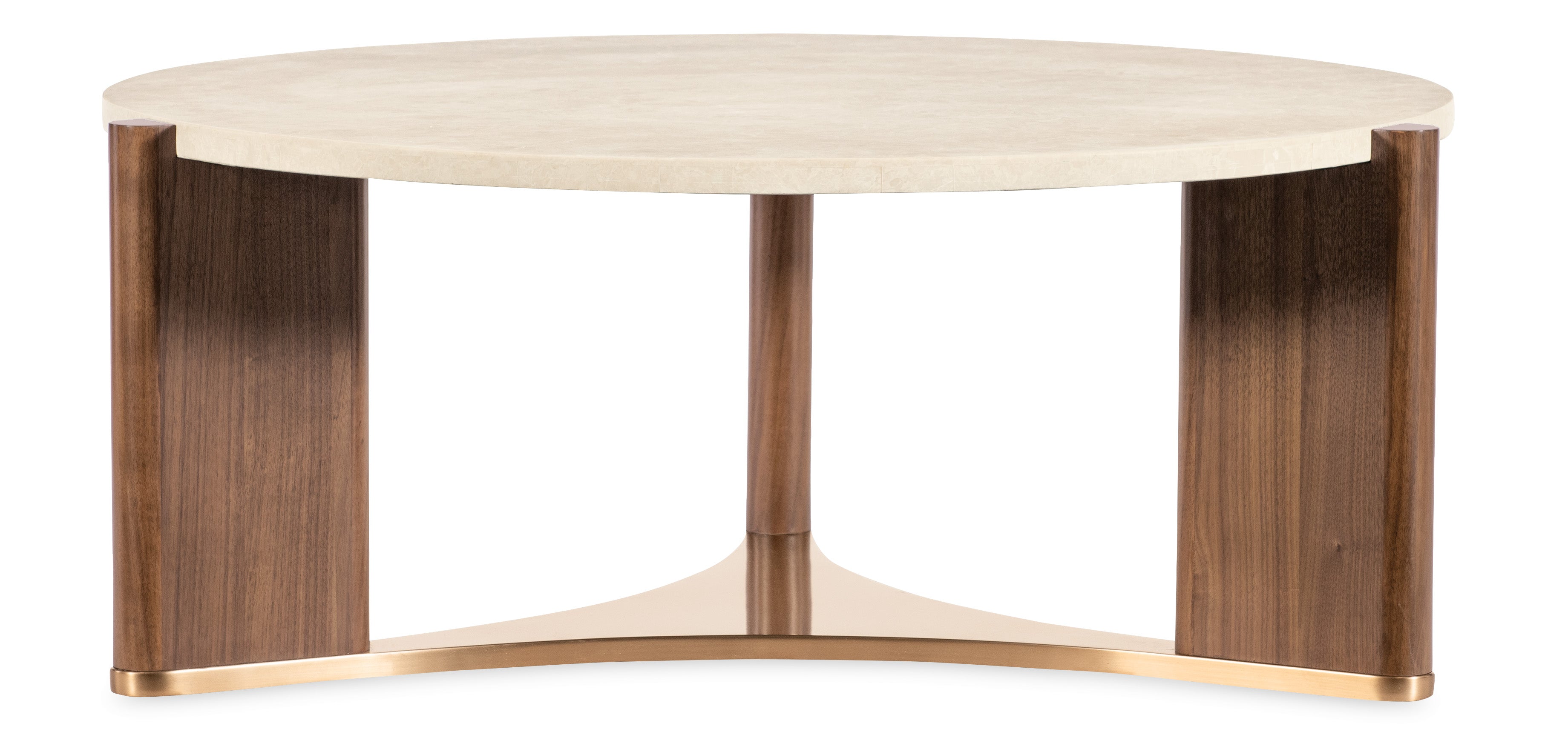 Hooker Furniture Eleana Round Cocktail Table in Medium Wood