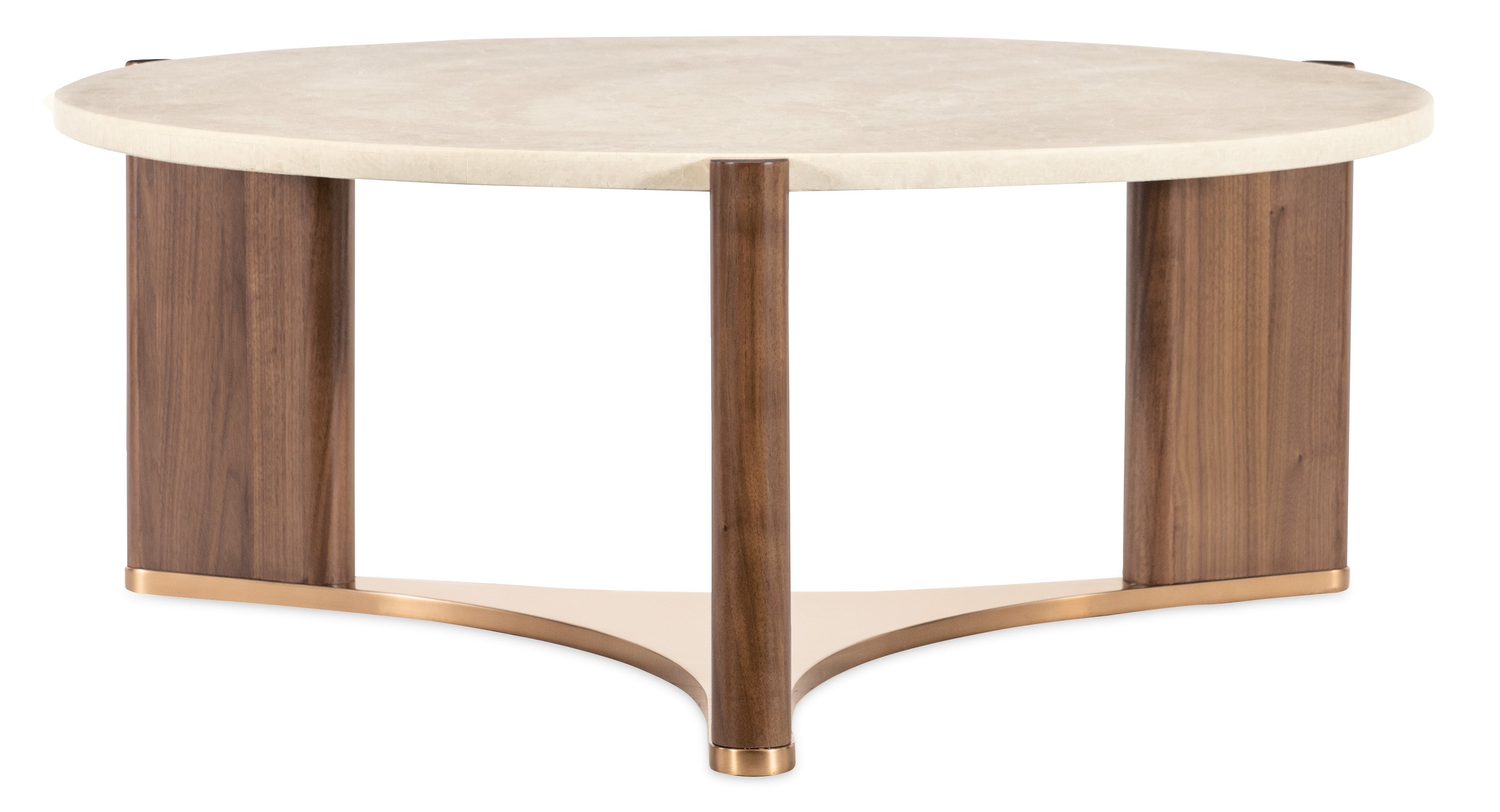 Hooker Furniture Eleana Round Cocktail Table in Medium Wood
