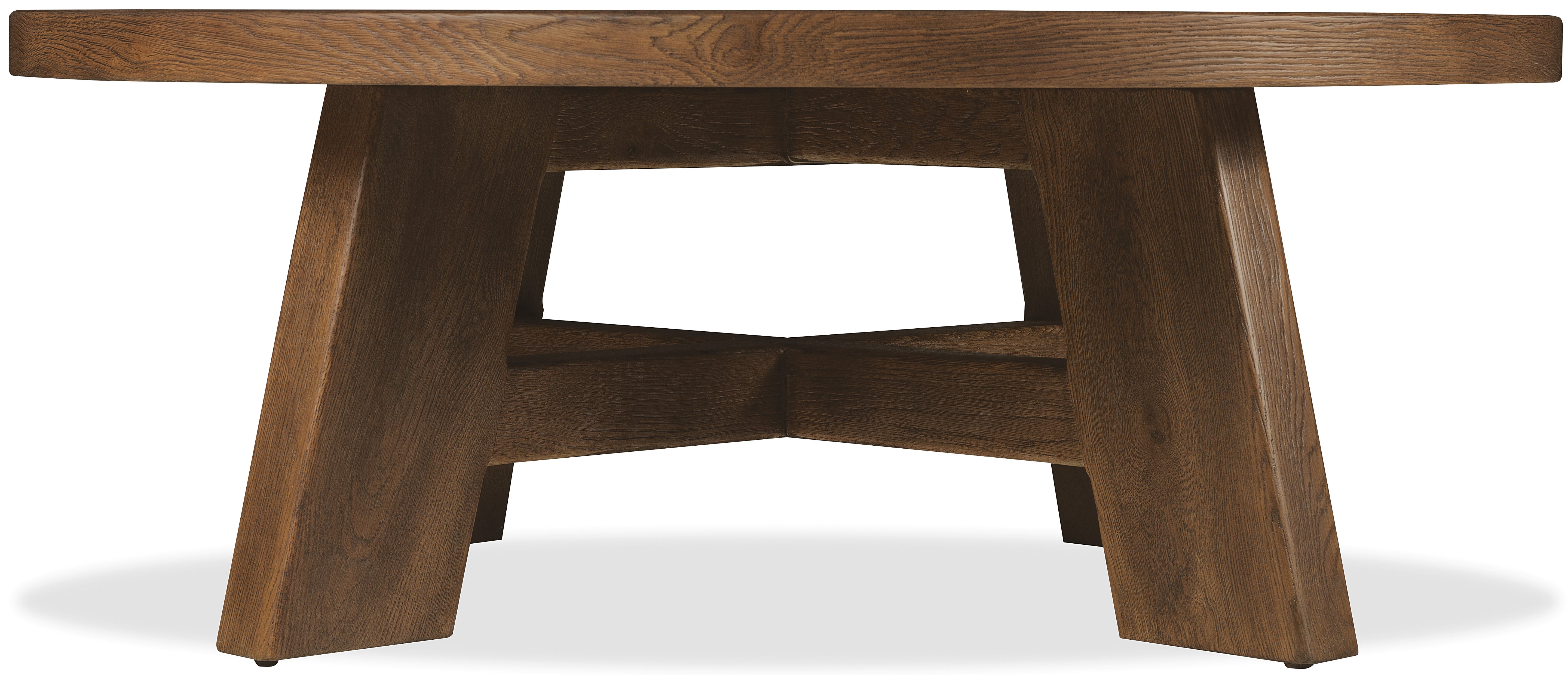 Hooker Furniture Driftwood Round Cocktail Table in Medium Wood