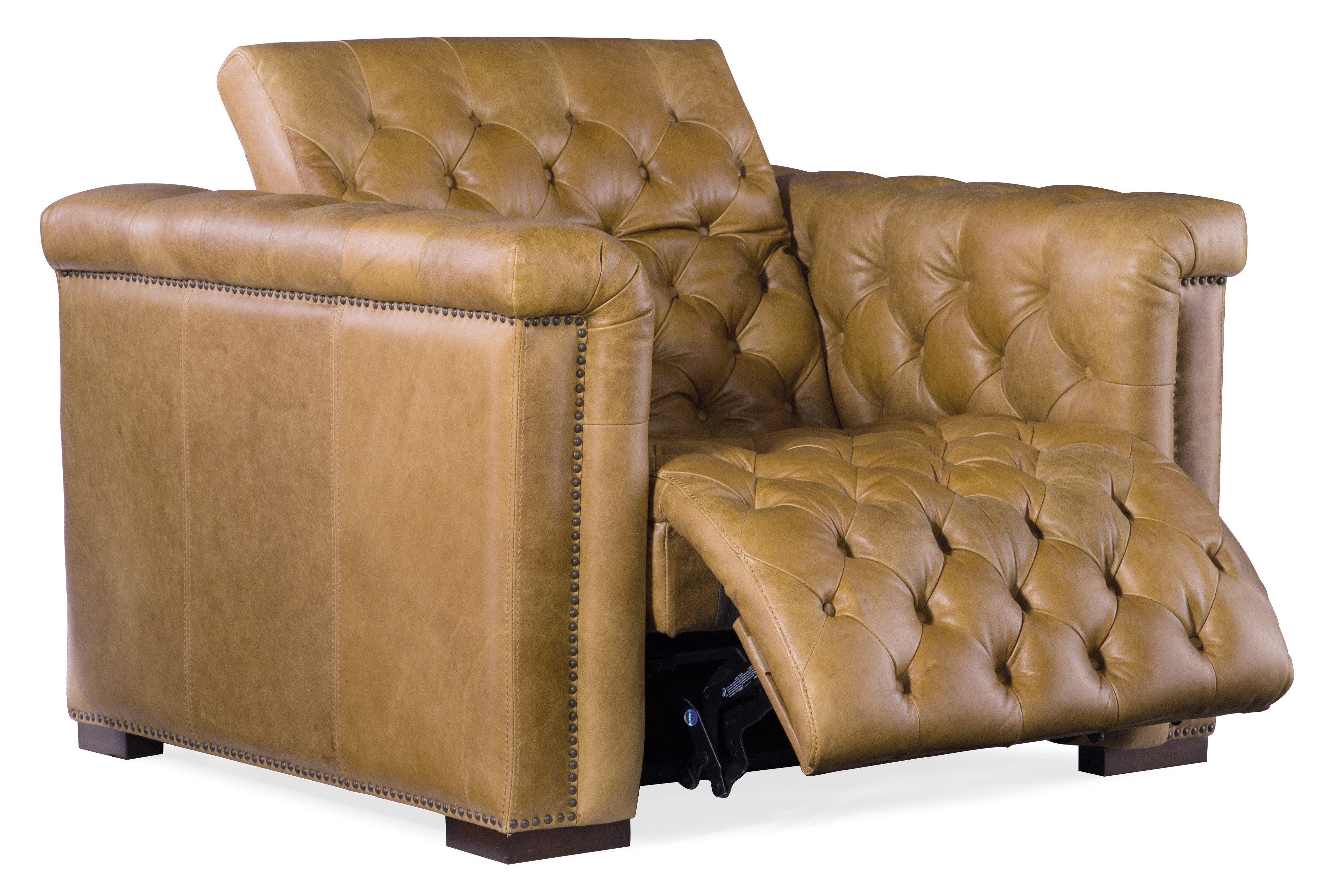 Hooker Furniture Savion Grandier Power Recliner with Power Headrest in Light Brown