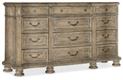 Hooker Furniture Castella Twelve Drawer Dresser
