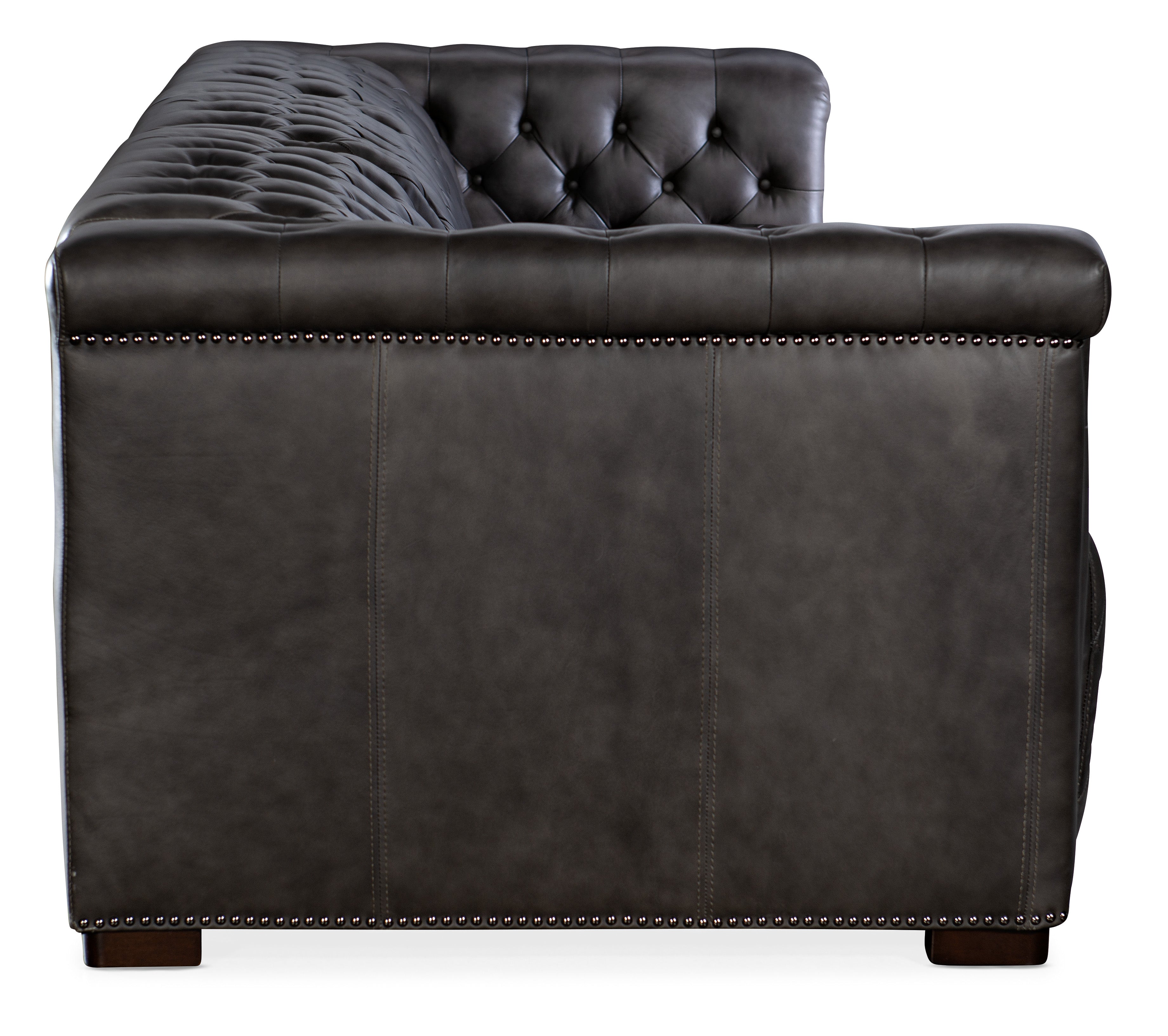 Hooker Furniture Savion Grandier Power Recliner Sofa with Power Headrest in Grey
