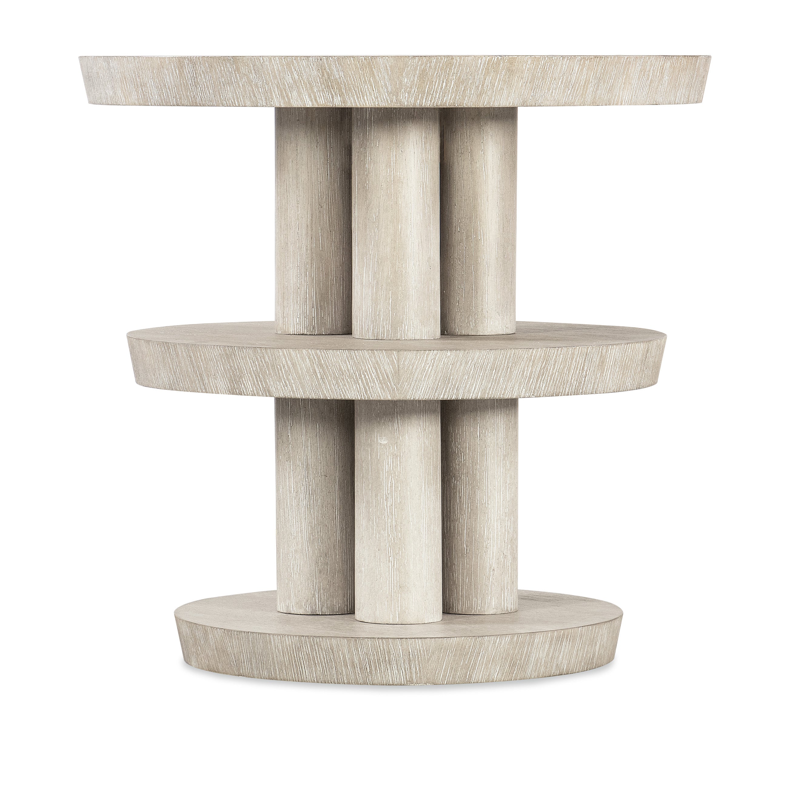 Hooker Furniture Modern Mood Round Side Table in Light Brown
