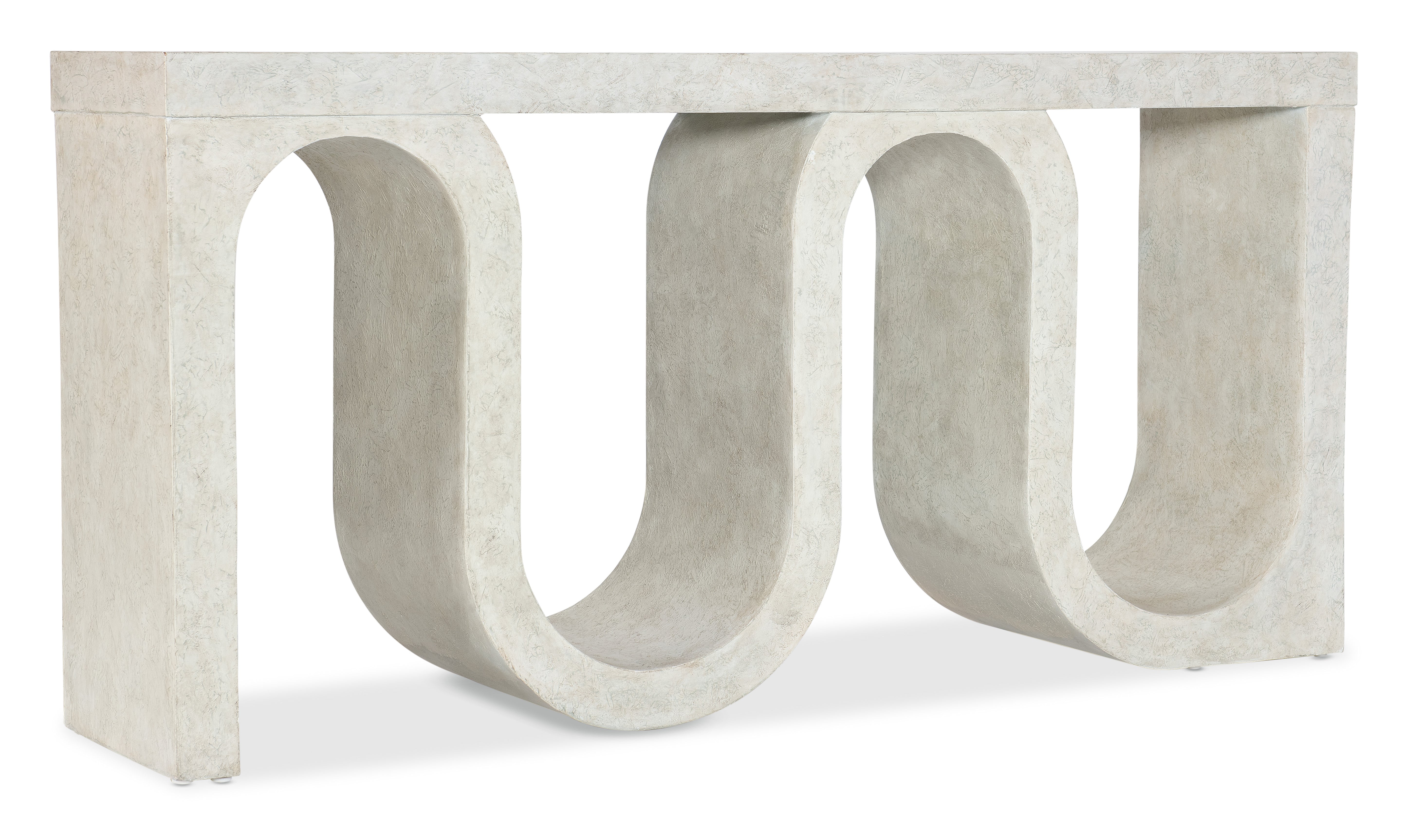 Hooker Furniture Melange Snaked Console Table in White