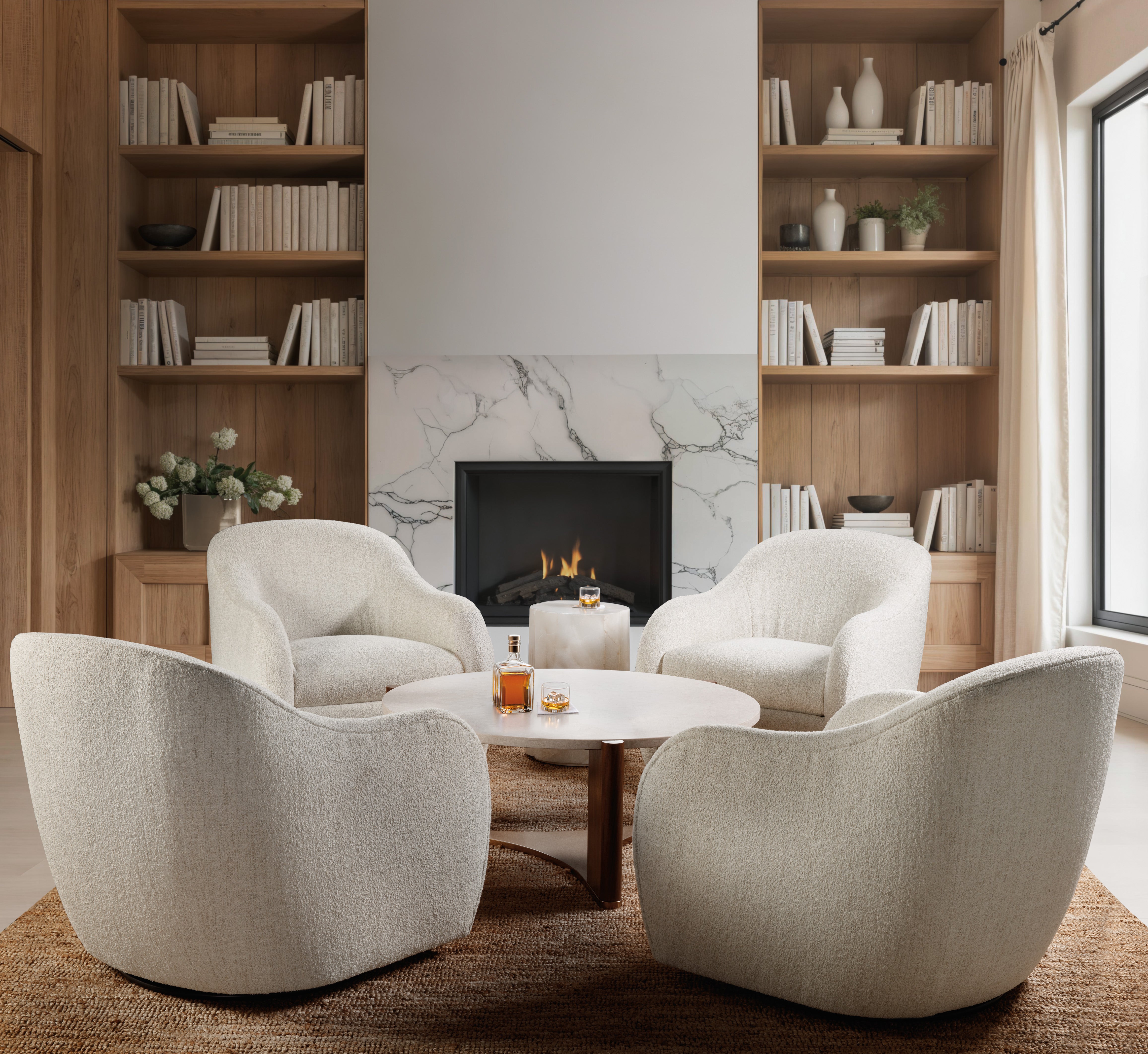 Hooker Furniture Eleana Round Cocktail Table in Medium Wood