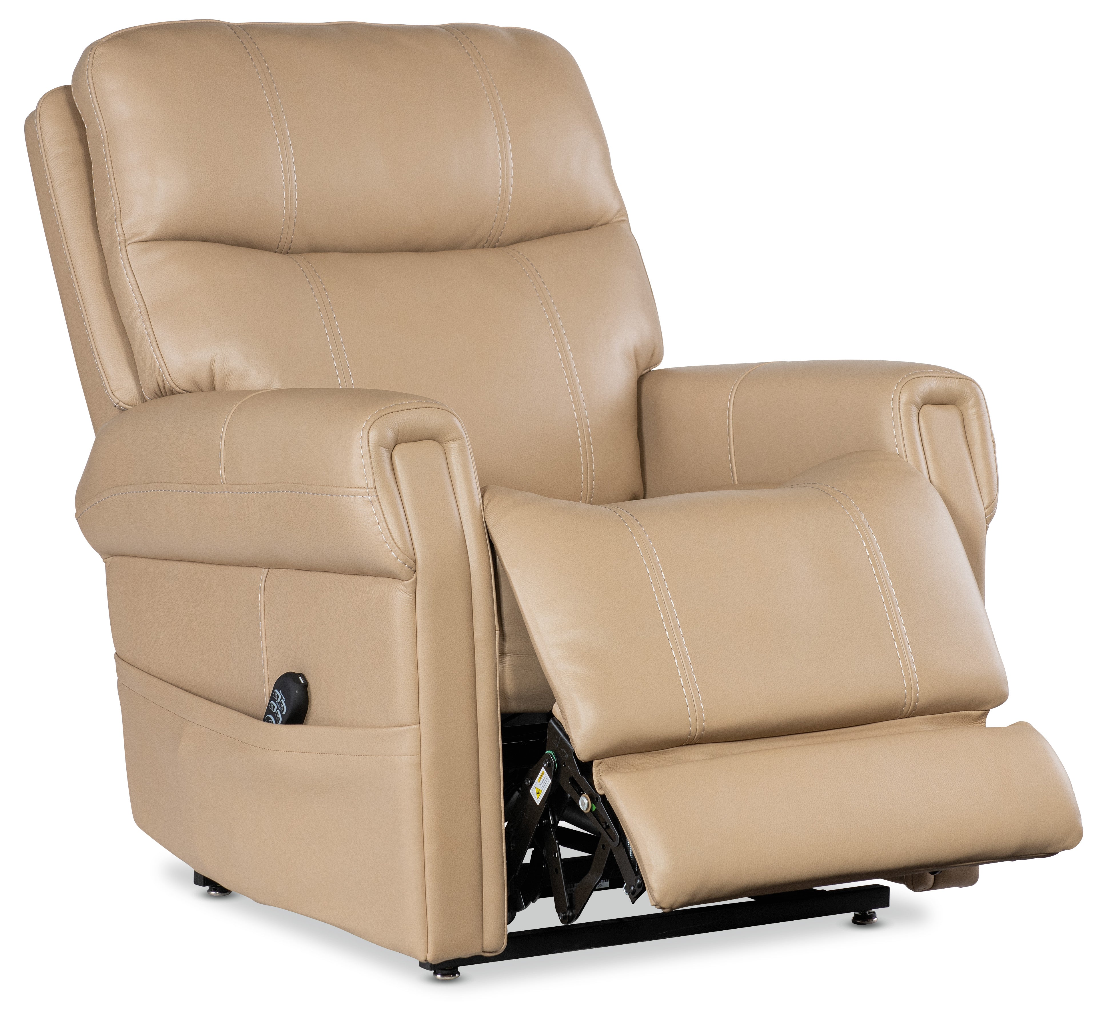 Hooker Furniture Carroll Power Recliner with Power Headrest, Lumbar & Lift in Beige