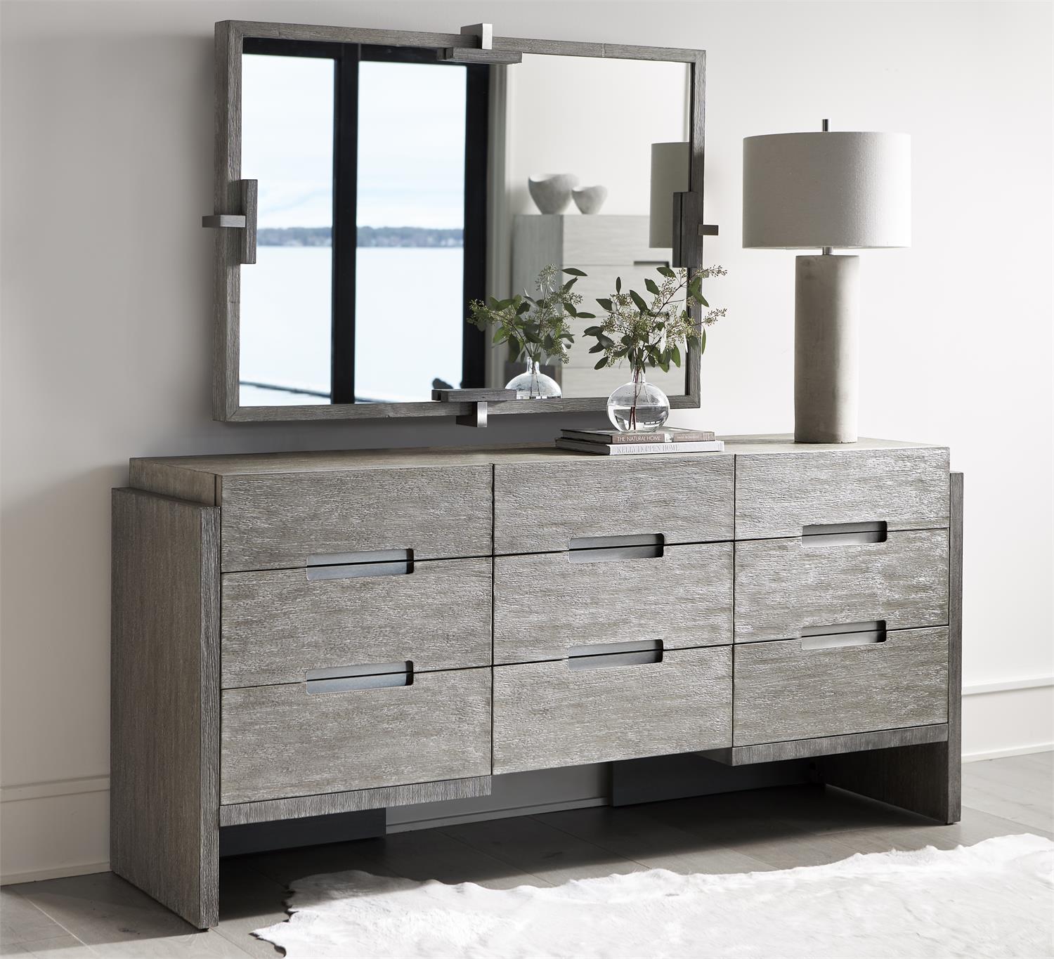 Bernhardt Furniture Foundations Dresser in Dark & Light Shale