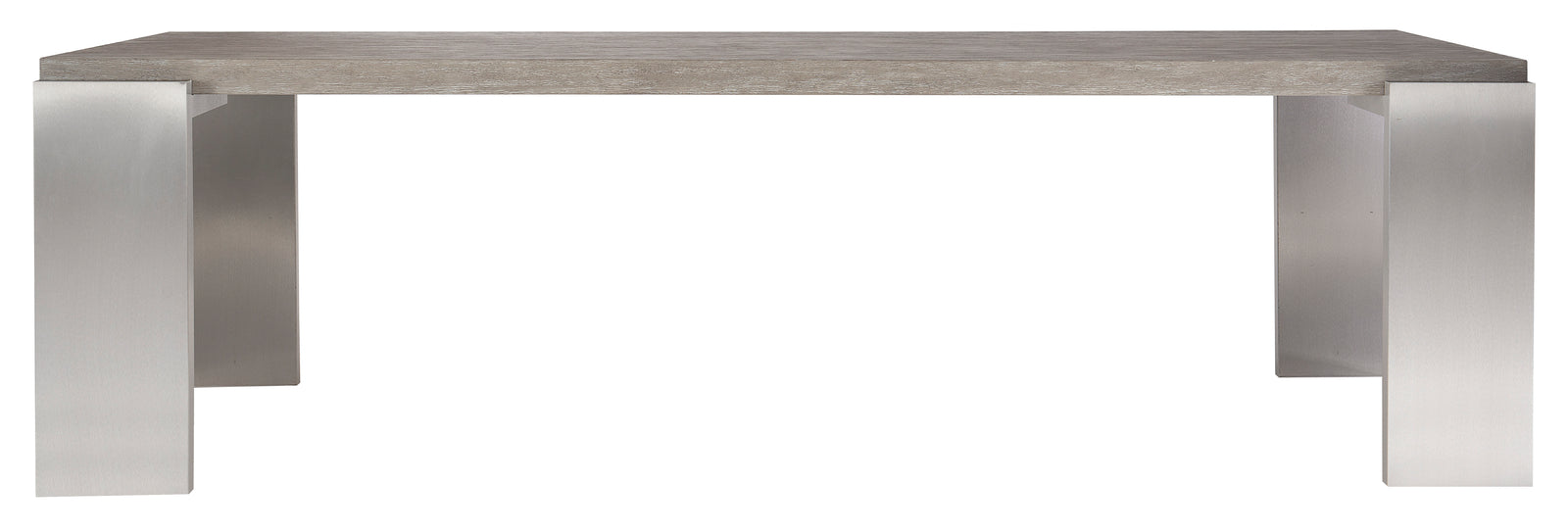 Bernhardt Furniture Foundations Rectangular Dining Table in Light Shale