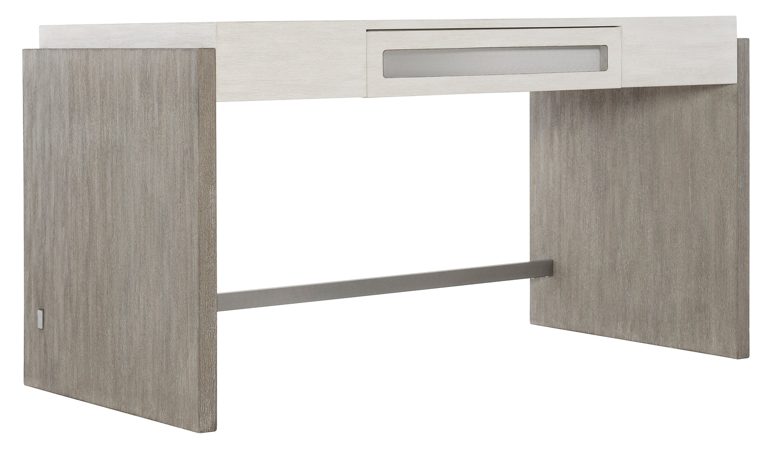 Bernhardt Furniture Foundations Desk in Light Shale & Linen